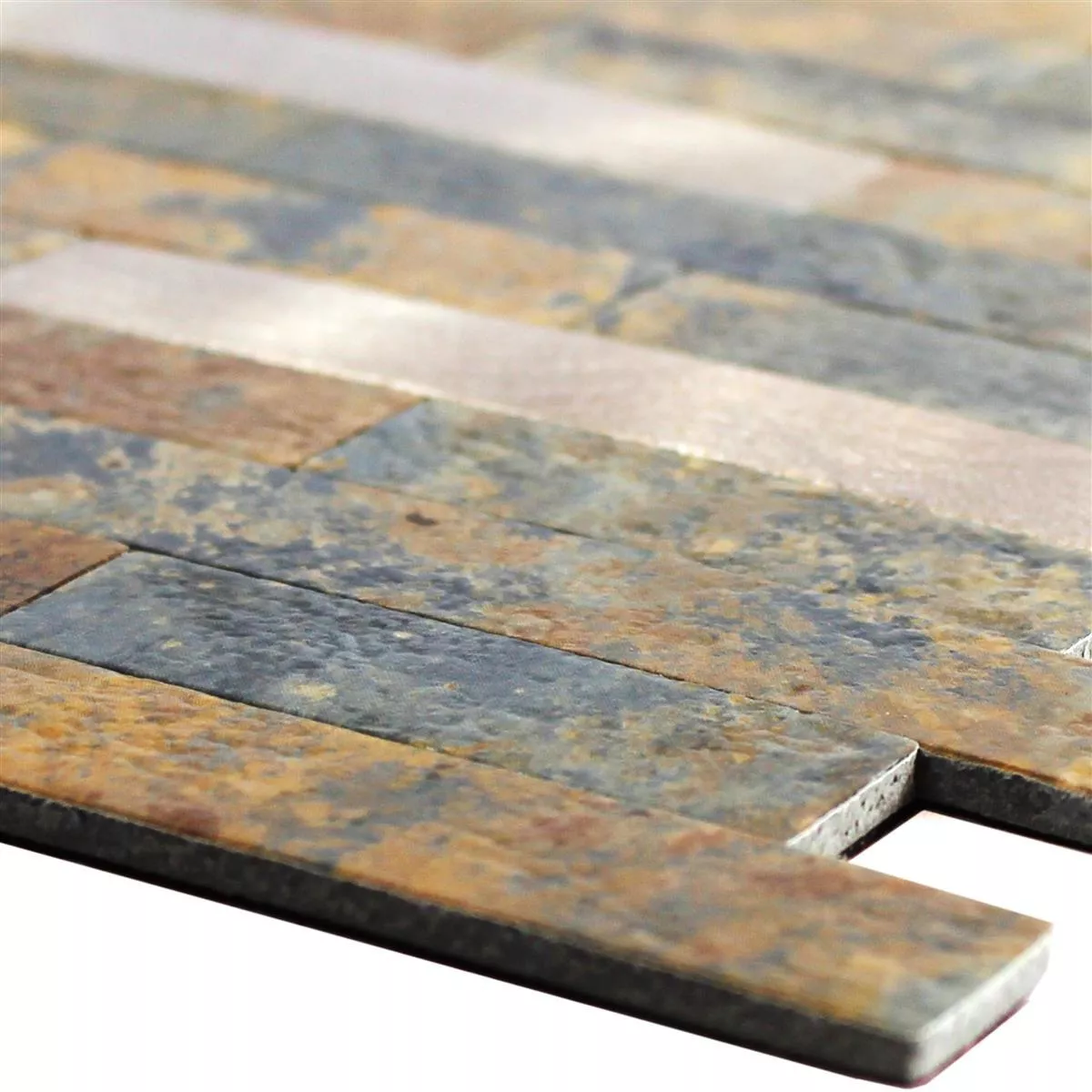 Sample Vinyl Mosaic Tiles Maywald Self Adhesive Brown Gold