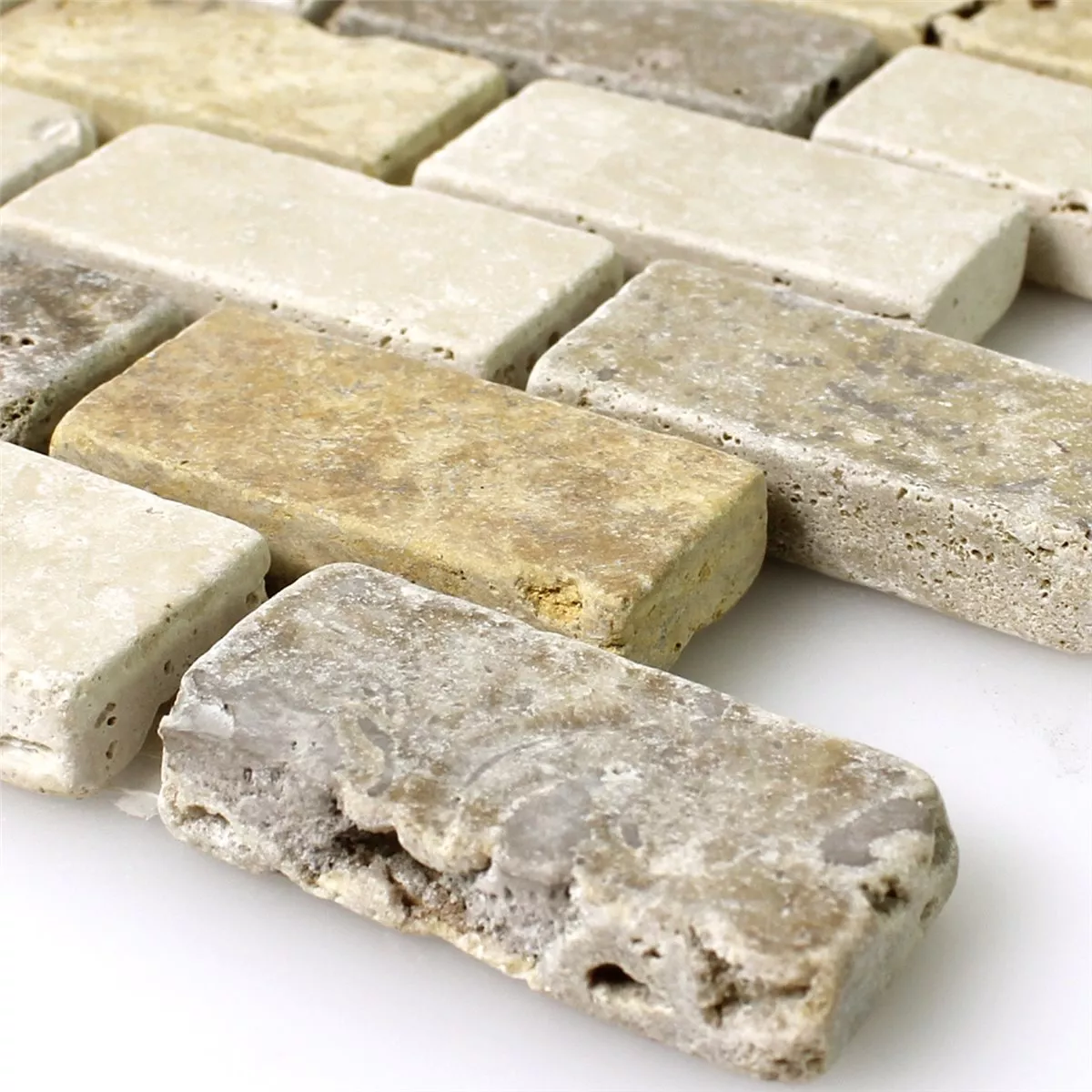 Travertine Tiles Brown Beige Red 23x48x10mm Travertine Tiles Brown Beige Red 23x48x10mm