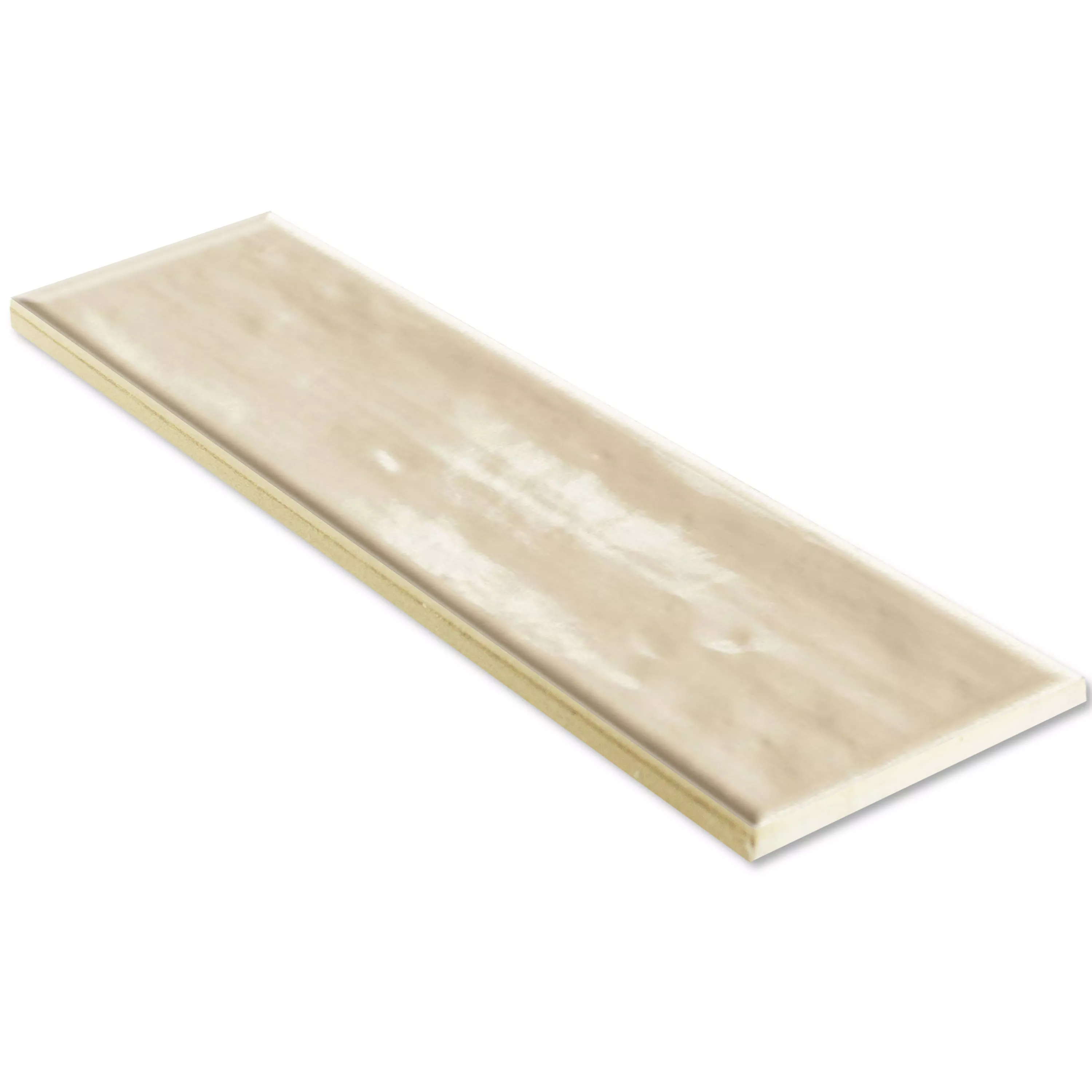 Wall Tiles Tropea Glossy Waved Ivory 7,5x30cm