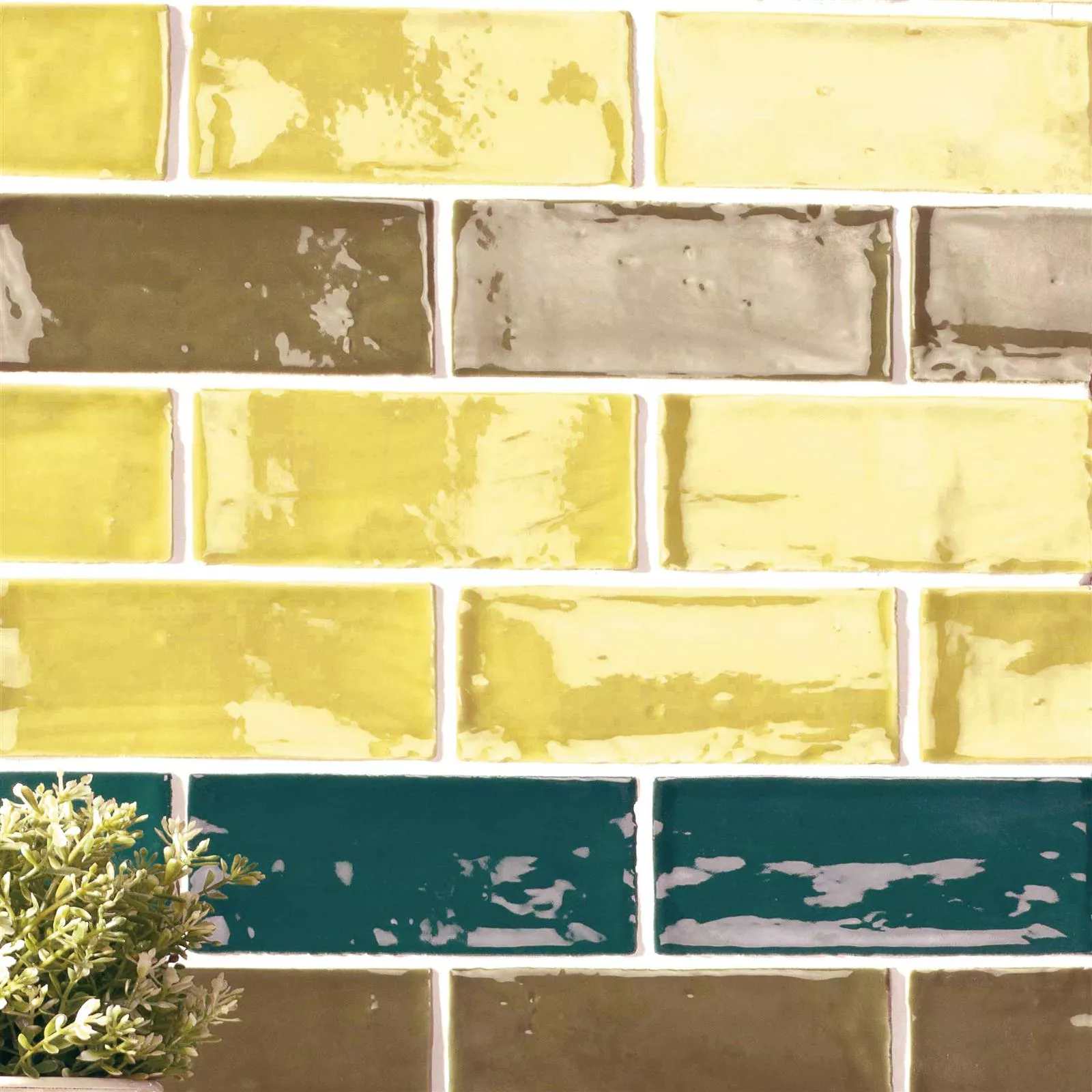 Sample Wall Tile Algier Hand Made 7,5x15cm Lemon