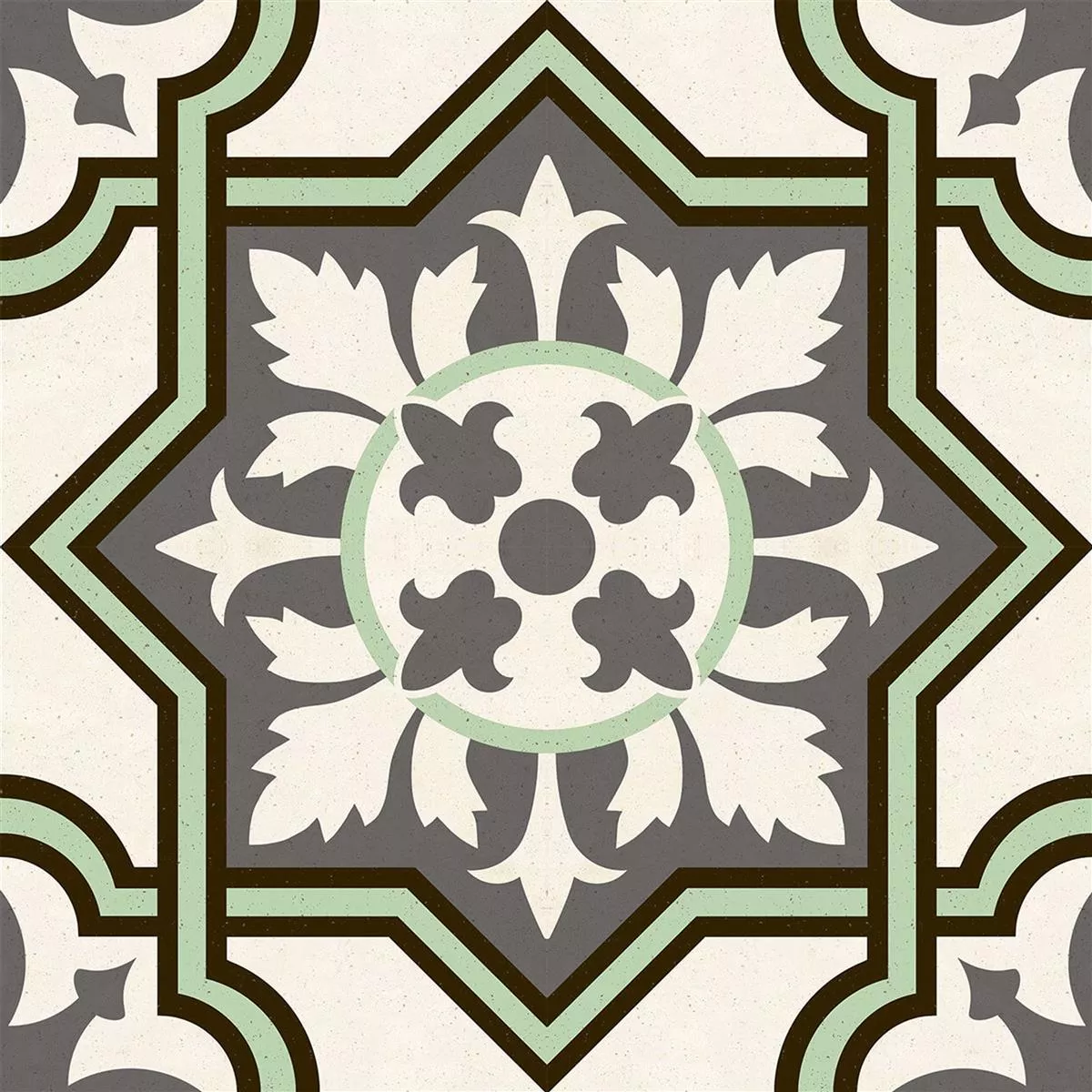 Porcelain Stoneware Tiles Bellissimo Green 22,5 x 22,5cm Porcelain Stoneware Tiles Bellissimo Green 22,5 x 22,5cm