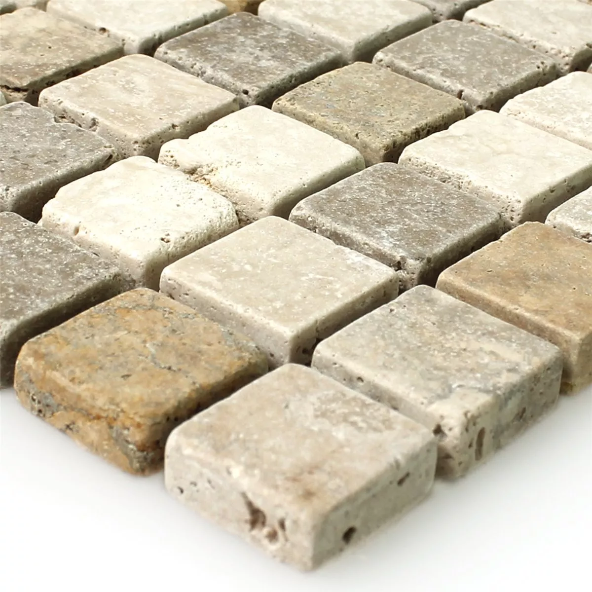 Mosaic Tiles Travertine Brown Beige Red Mosaic Tiles Travertine Brown Beige Red