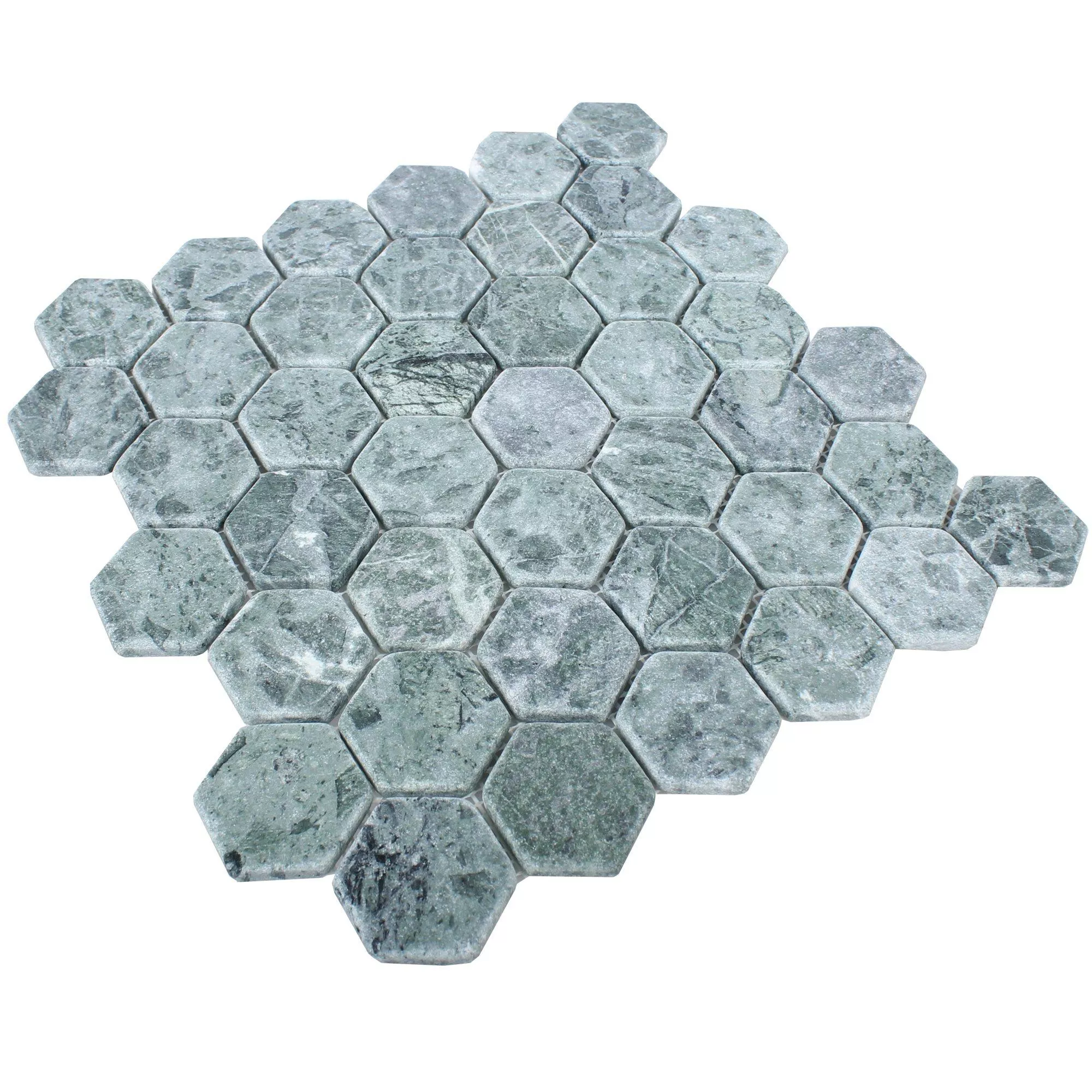 Mosaic Tiles Marble Wutach Hexagon Green Verde