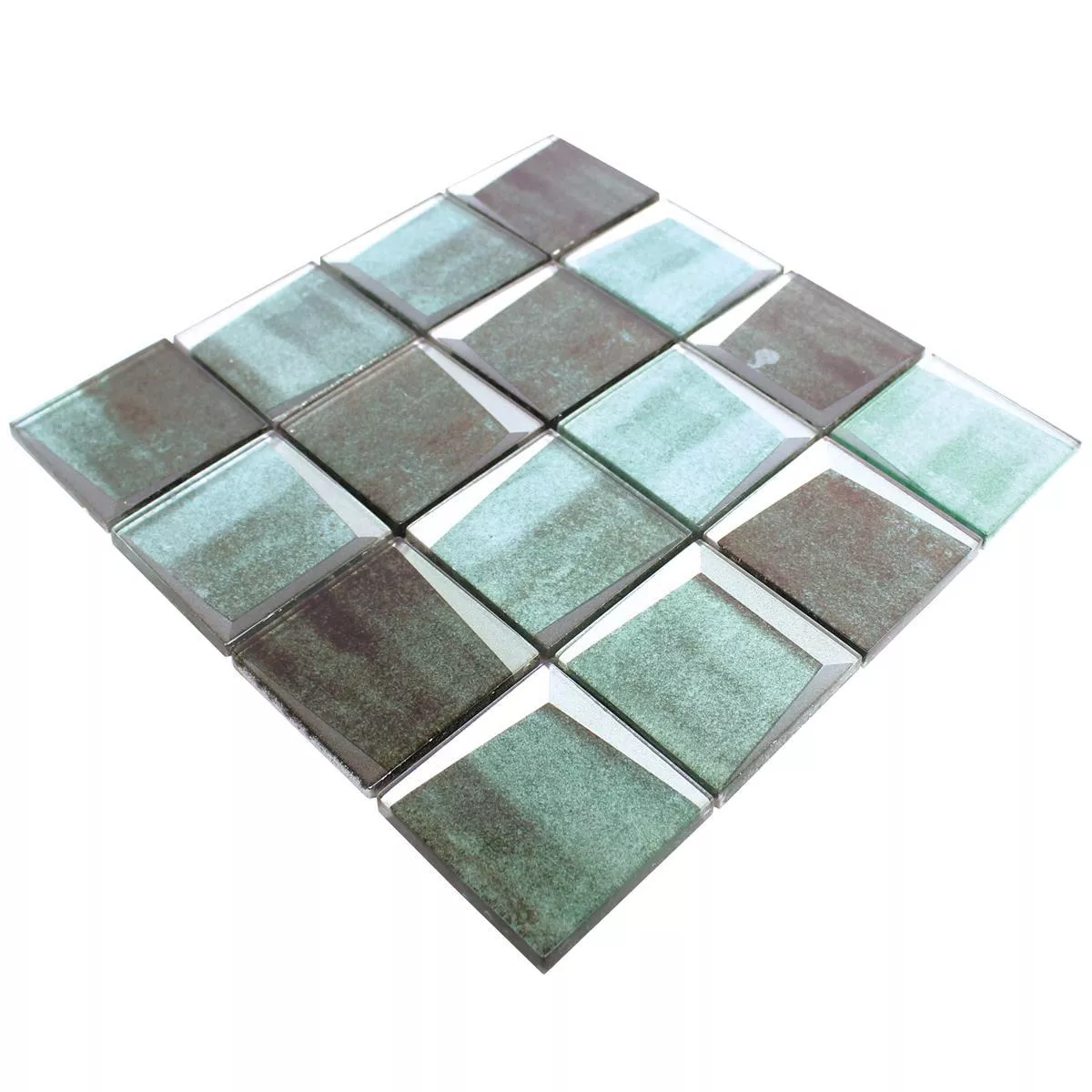 Sample Glass Mosaic 3D Optic Leonora Green