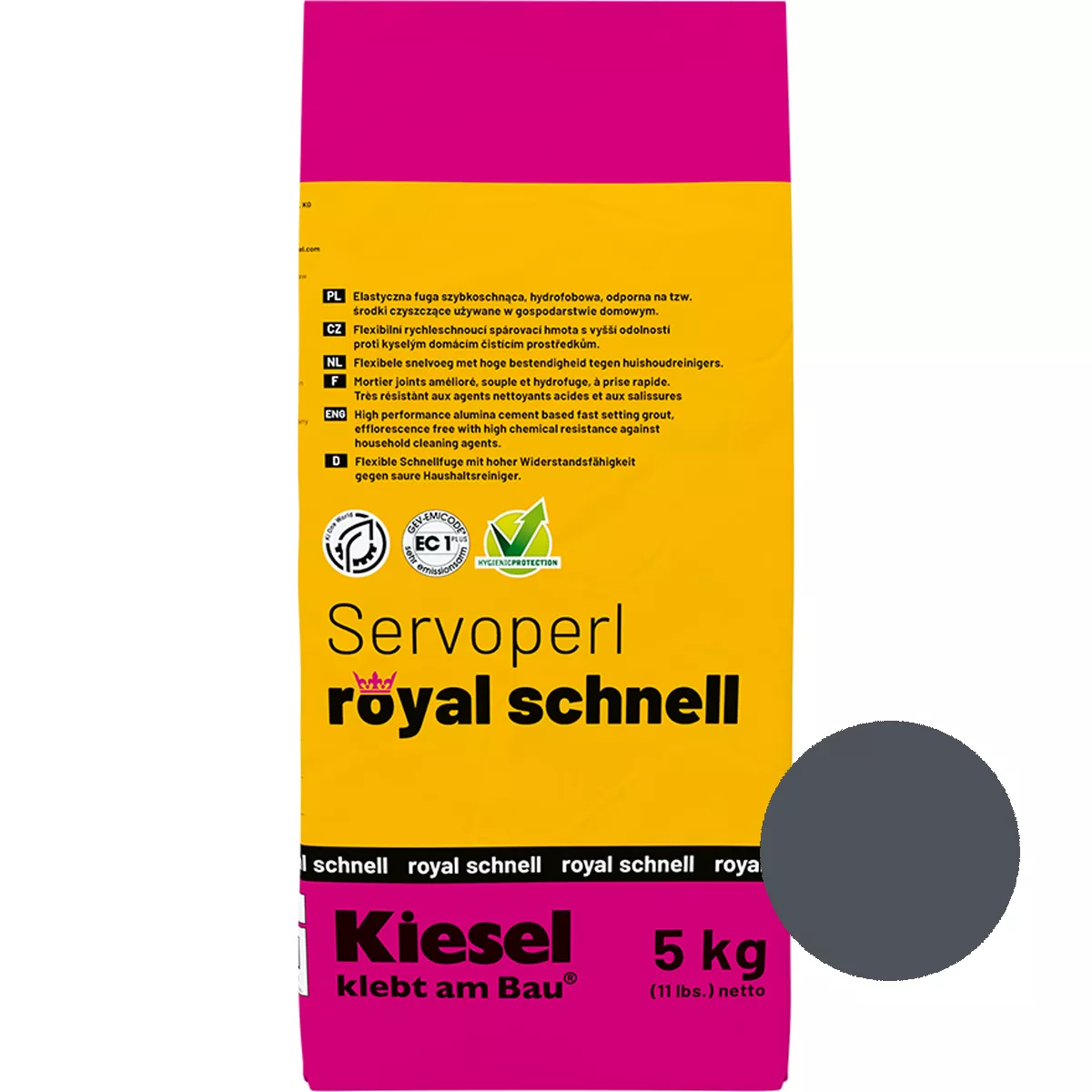 Joint compound Servoperl Royal Schnell Anthracite 5 Kg