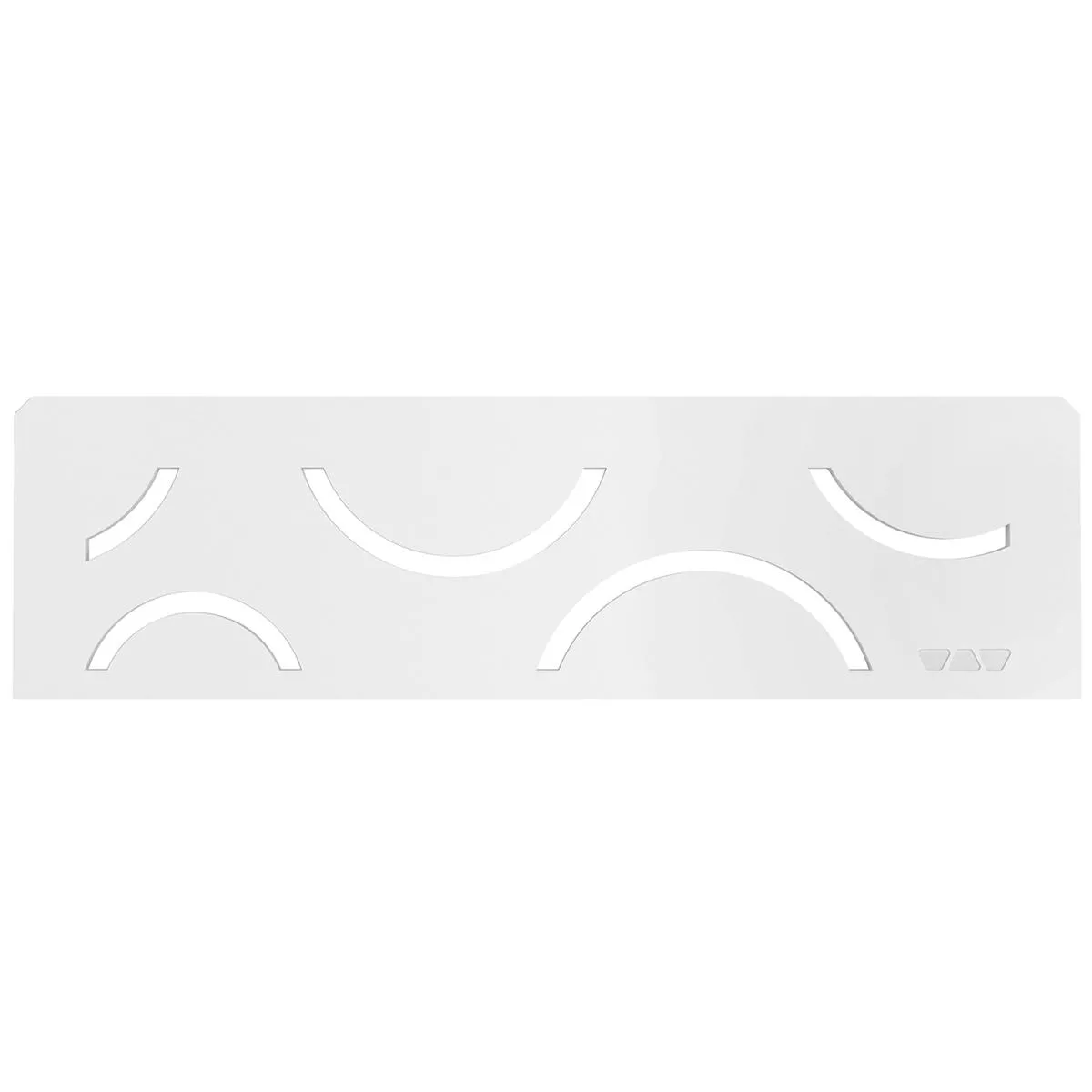 Niche wall shelf Schlüter rectangle 30x8.7cm curve white