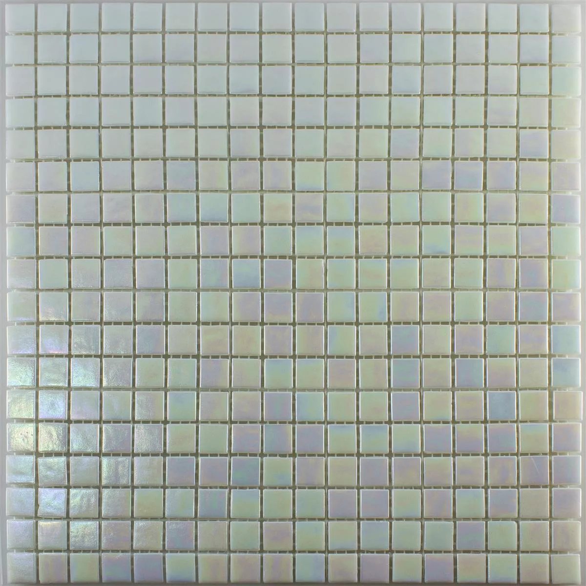 Glass Mosaic Nacre Effect Ingolstadt Blanc Square 15