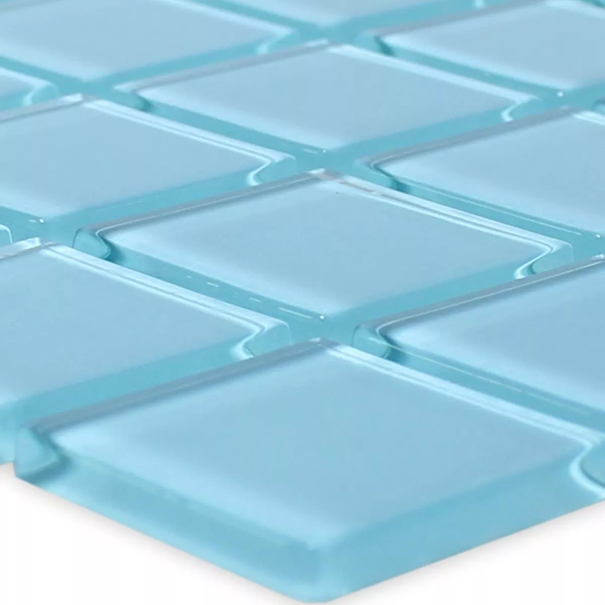 Sample Glass Mosaic Tiles Florida Light Blue