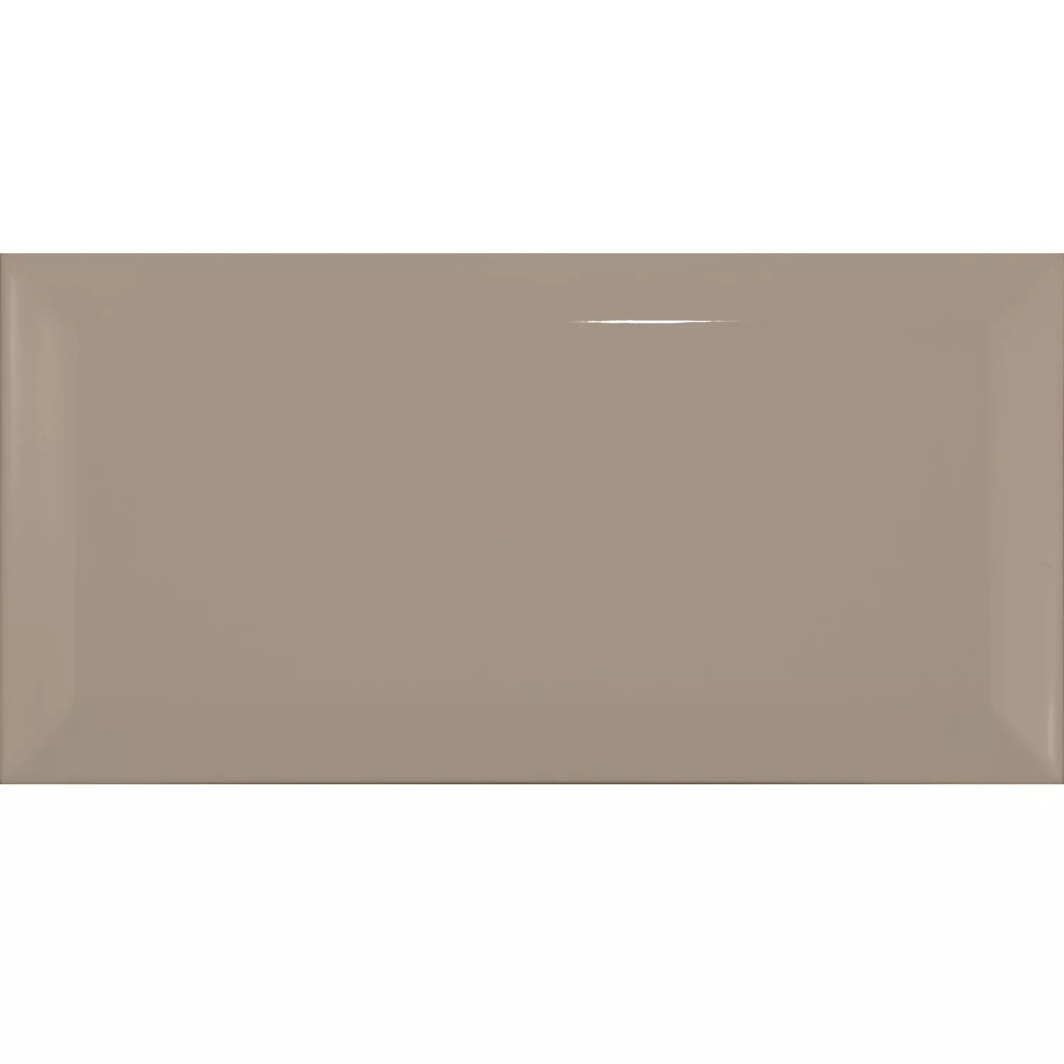 Metro tile Brown Glossy 7,5x15 cm Facet Pitcox Mink
