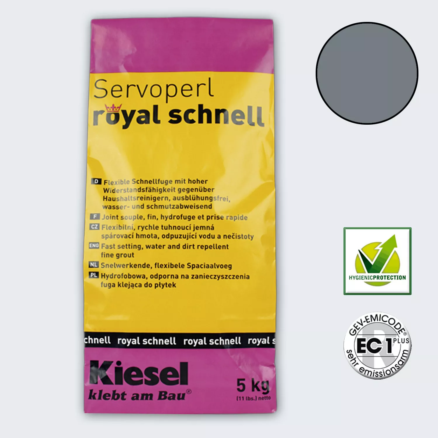 Kiesel Servoperl Royal - fast-hardening, flexible joint (5KG-basalt)