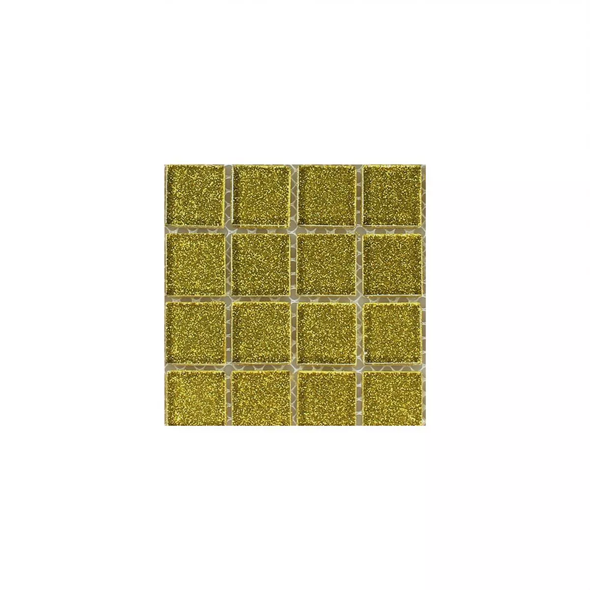 Sample Glass Mosaic Tiles Wichita Gold Glitter