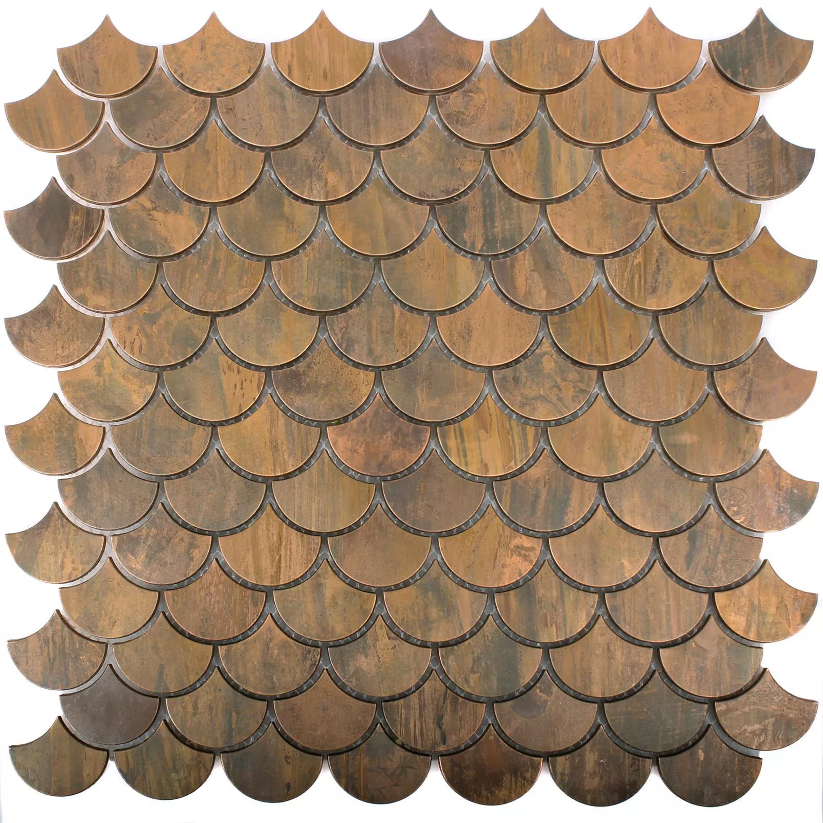 Metal Copper Mosaic Tiles Myron Scale Form