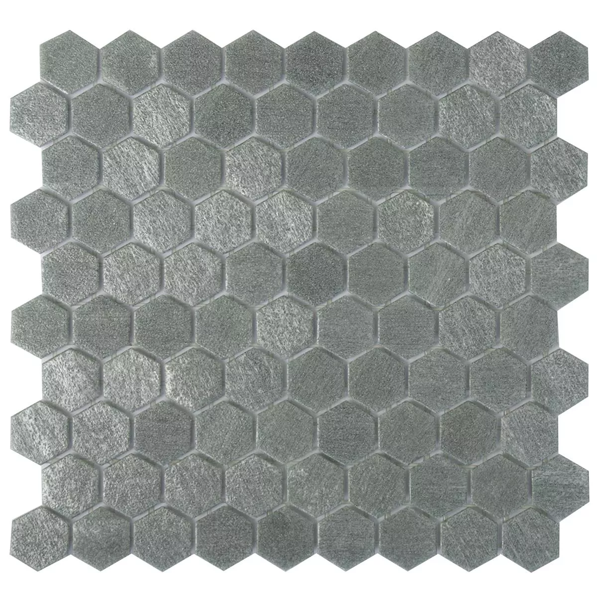 Glass Mosaic Tiles Trend-Vi Hexagonal 2102 Light Grey Glass Mosaic Tiles Trend-Vi Hexagonal 2102 Light Grey