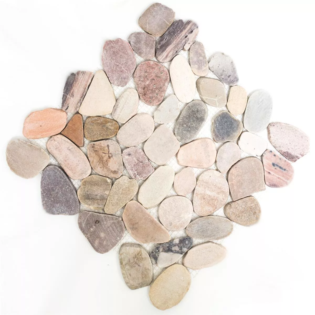Sample River Pebbles Mosaic Natural Stone Cut Kos