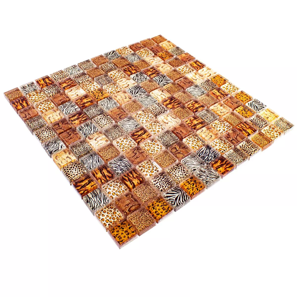 Sample Glass Mosaic Tiles Safari Beige 23