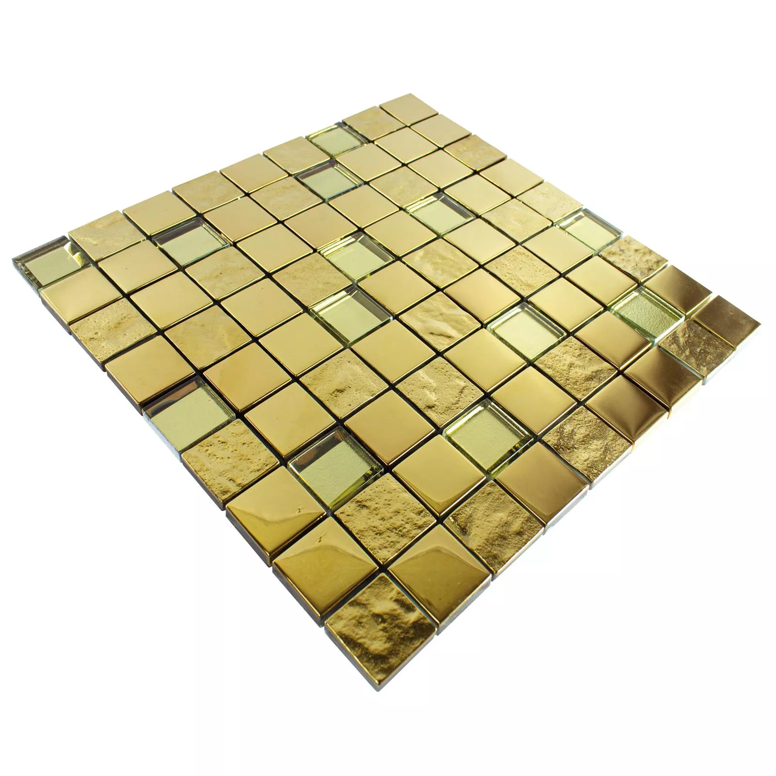 Glass Mosaic Tiles Midland Gold