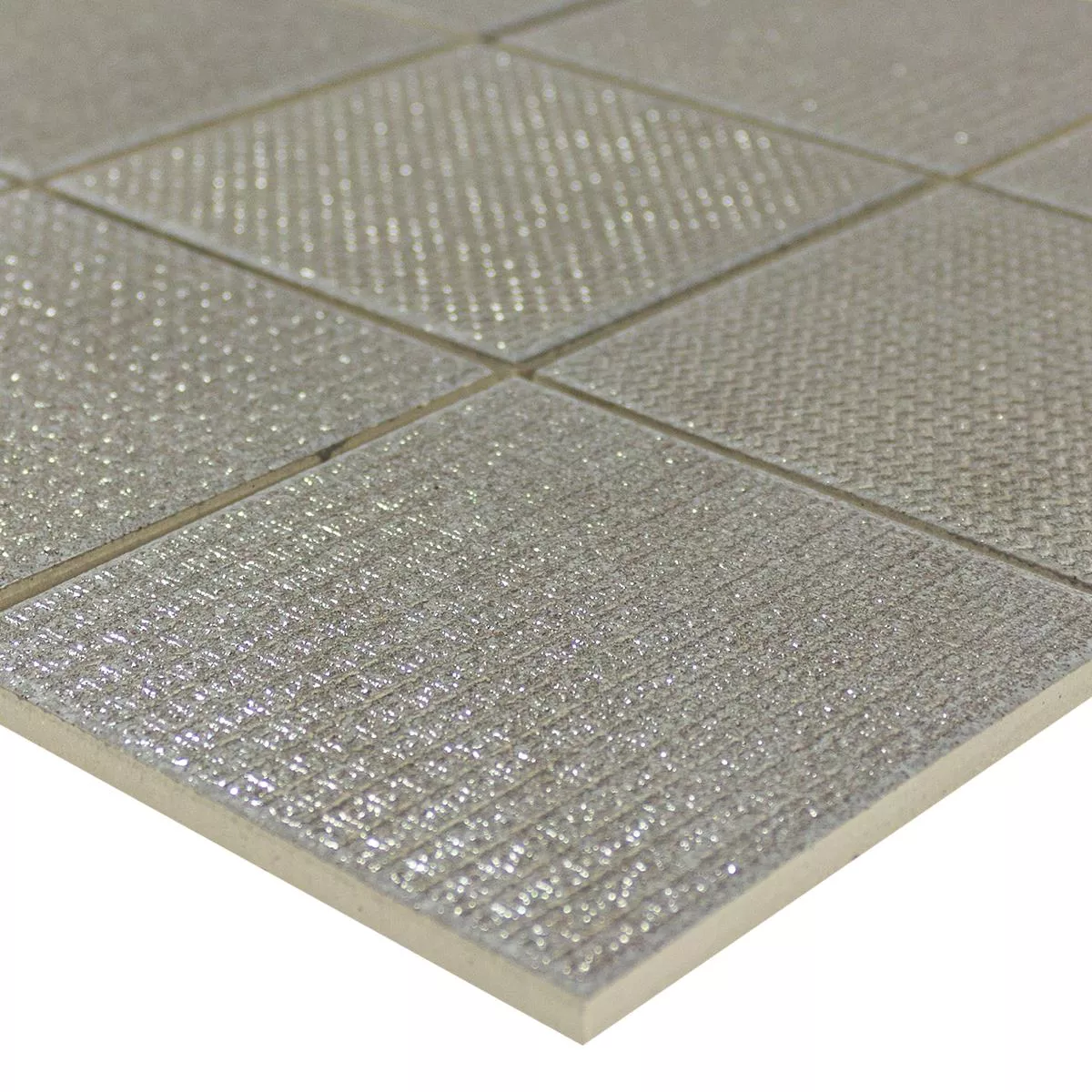Ceramic Mosaic Tiles Areora Metallic Grey Ceramic Mosaic Tiles Areora Metallic Grey