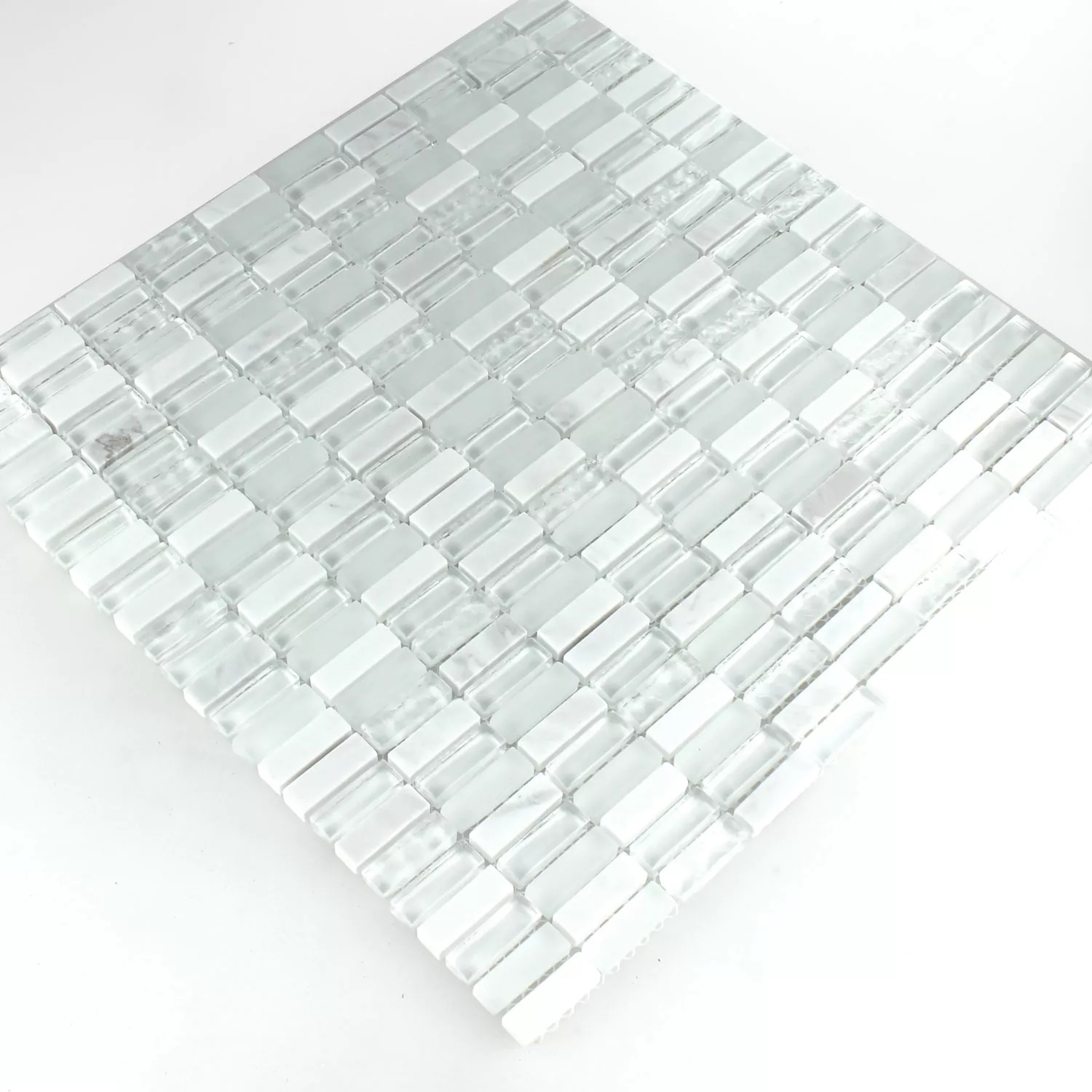 Sample Mosaic Tiles Marble White Mix 