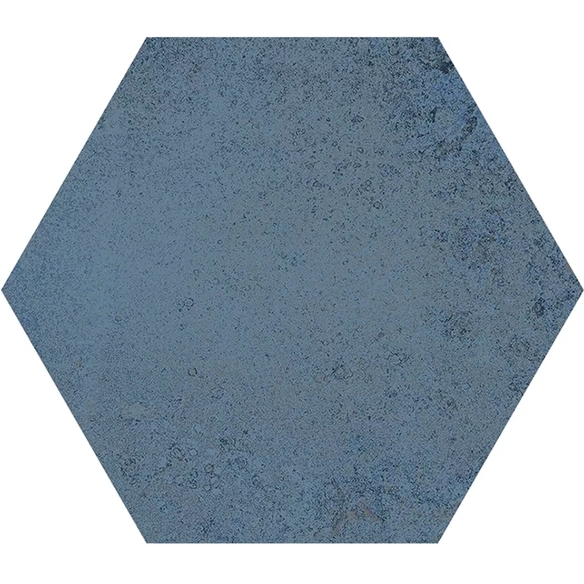 Sample Porcelain Stoneware Swimming Pool Tiles Palencia Blue Hexagon