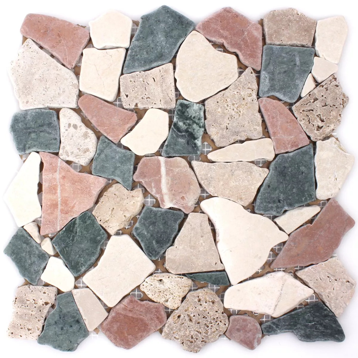 Mosaic Tiles Broken Marble Multi