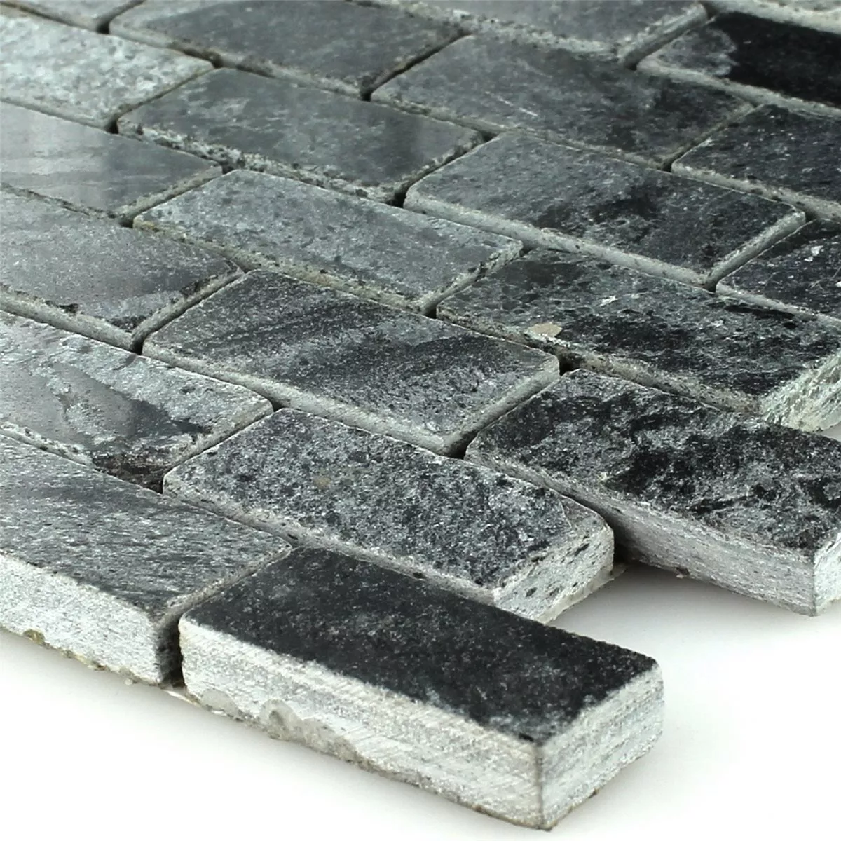 Sample Mosaic Tiles Natural Stone Quartzite Polished 
