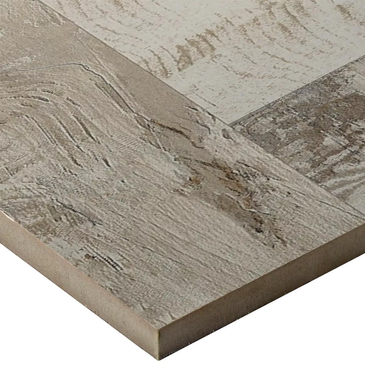 Wood Optic Floor Tiles Fortuna Grey 20x120cm