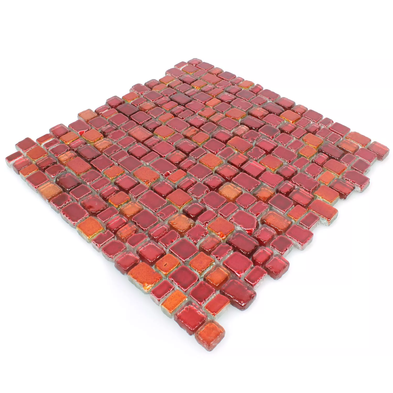 Sample Mosaic Tiles Glass Roxy Redorange