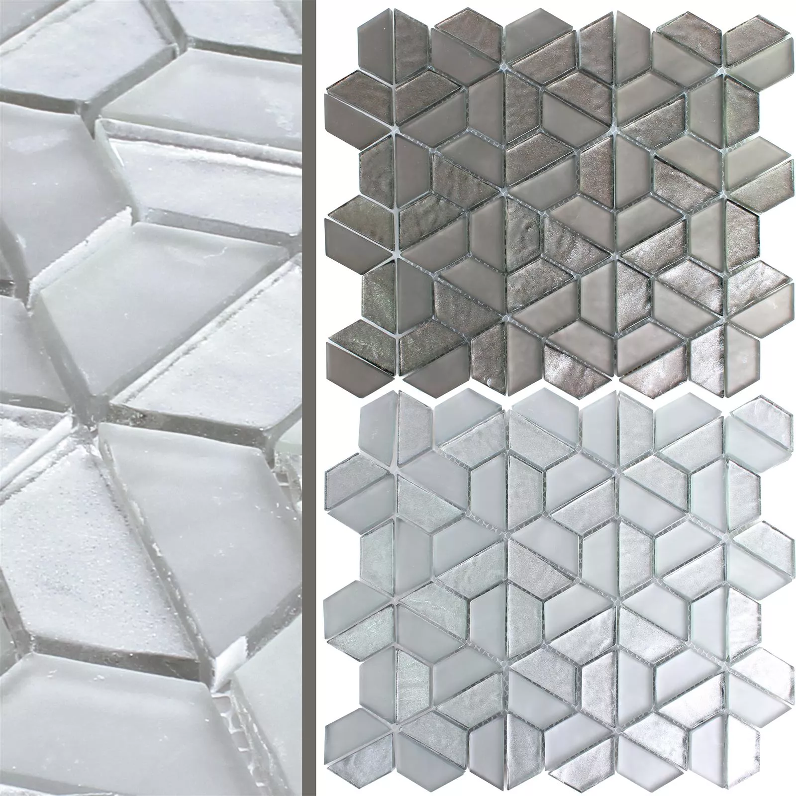 Sample Glass Mosaic Tiles Alaaddin Hexagon