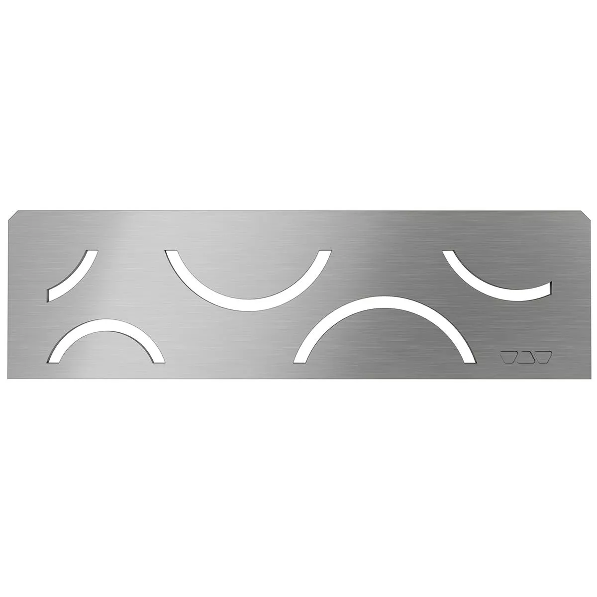 Niche wall shelf Schlüter rectangle 30x8,7cm curve silver