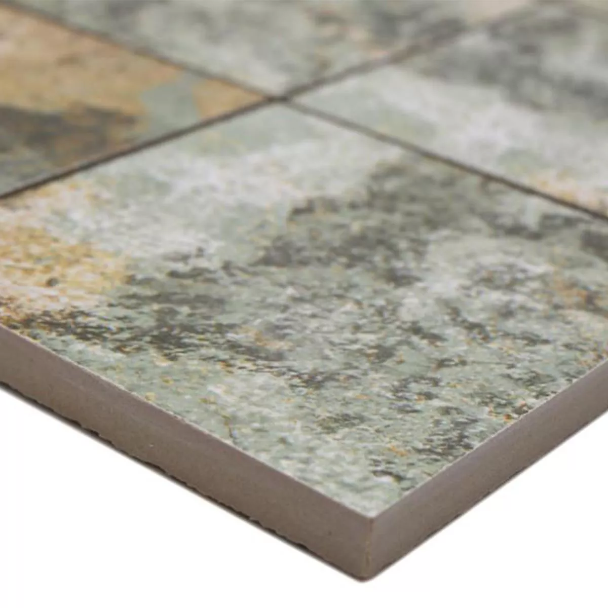 Ceramic Mosaic Tiles Moonlight Brown Green 95x95mm