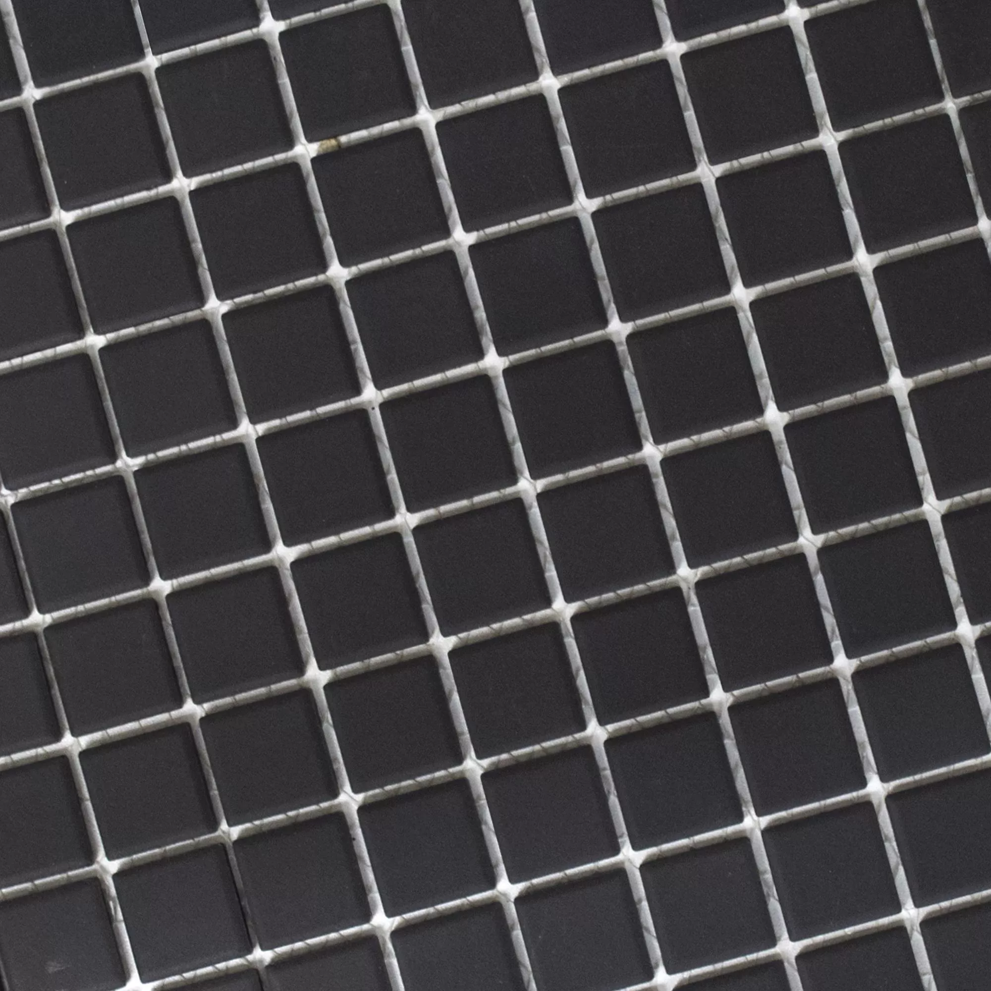 Sample Ceramic Mosaic Miranda Non-Slip Black Unglazed Q25