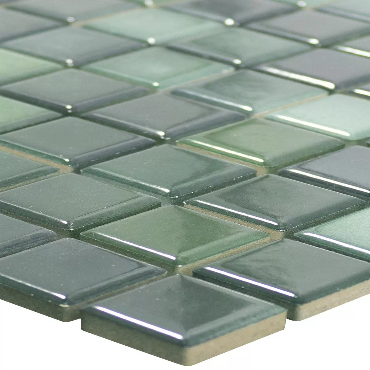 Ceramic Mosaic Tiles Galleria Green Mix