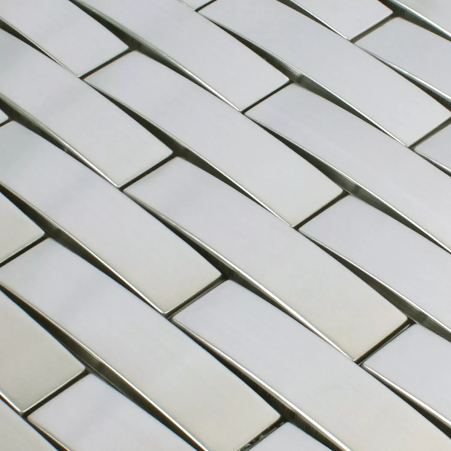 Sample Mosaic Tiles Stainless Steel Sandro 3D