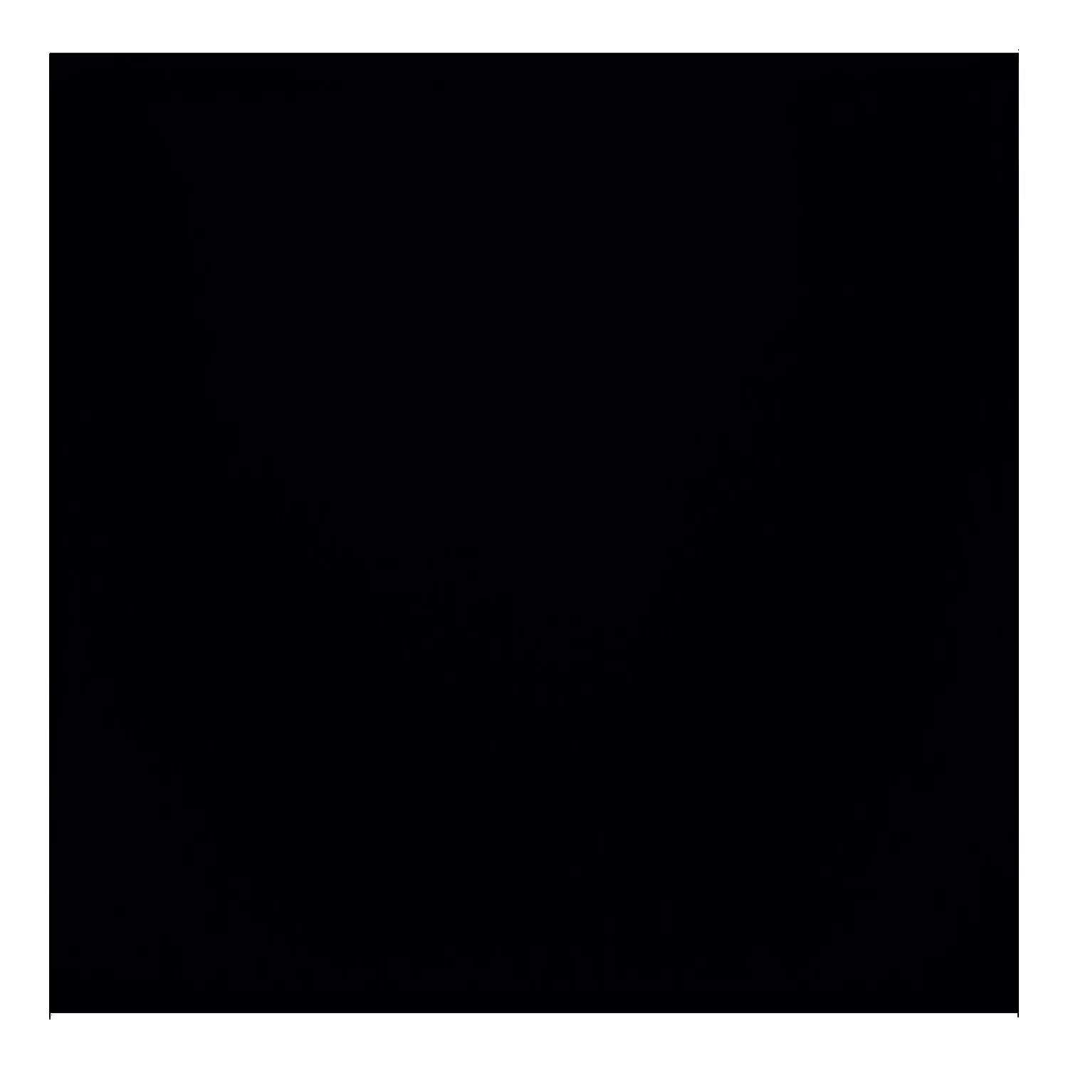 Metro tile Black Mat 15x15 cm Without Facet Miona Negro