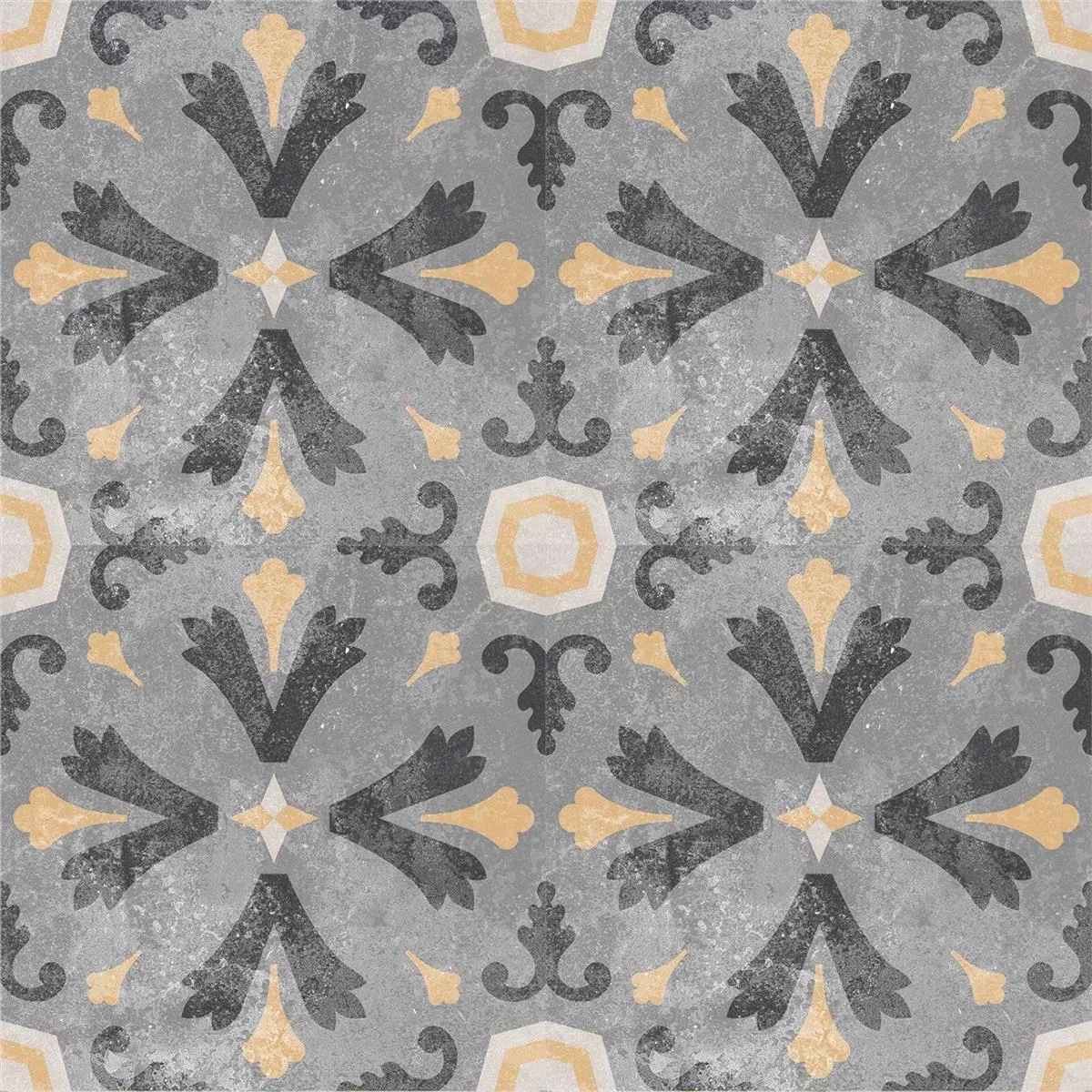 Sample Cement Tiles Retro Optic Gris Floor Tiles Juan 18,6x18,6cm