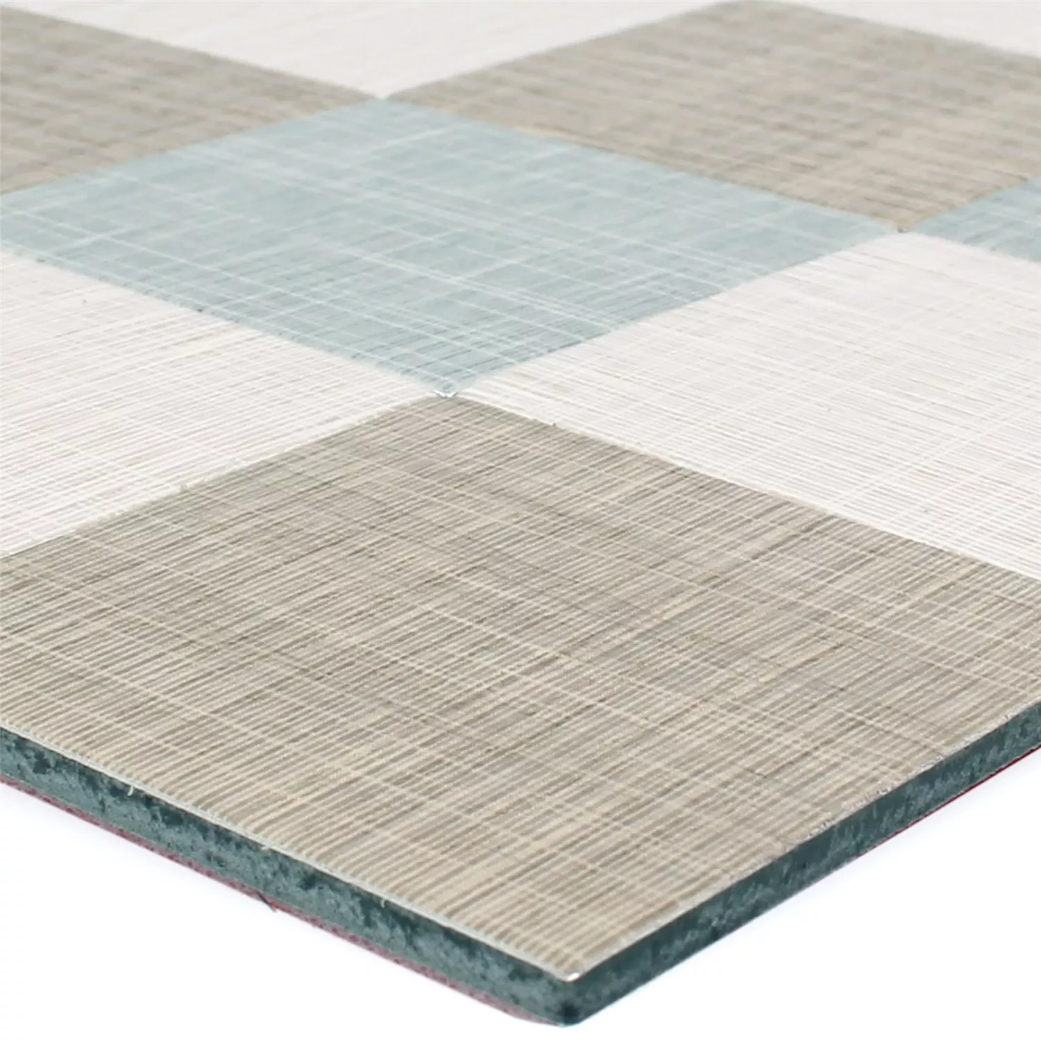 Sample Mosaic Tiles Textile Optic Metal Self Adhesive Taxco Brown