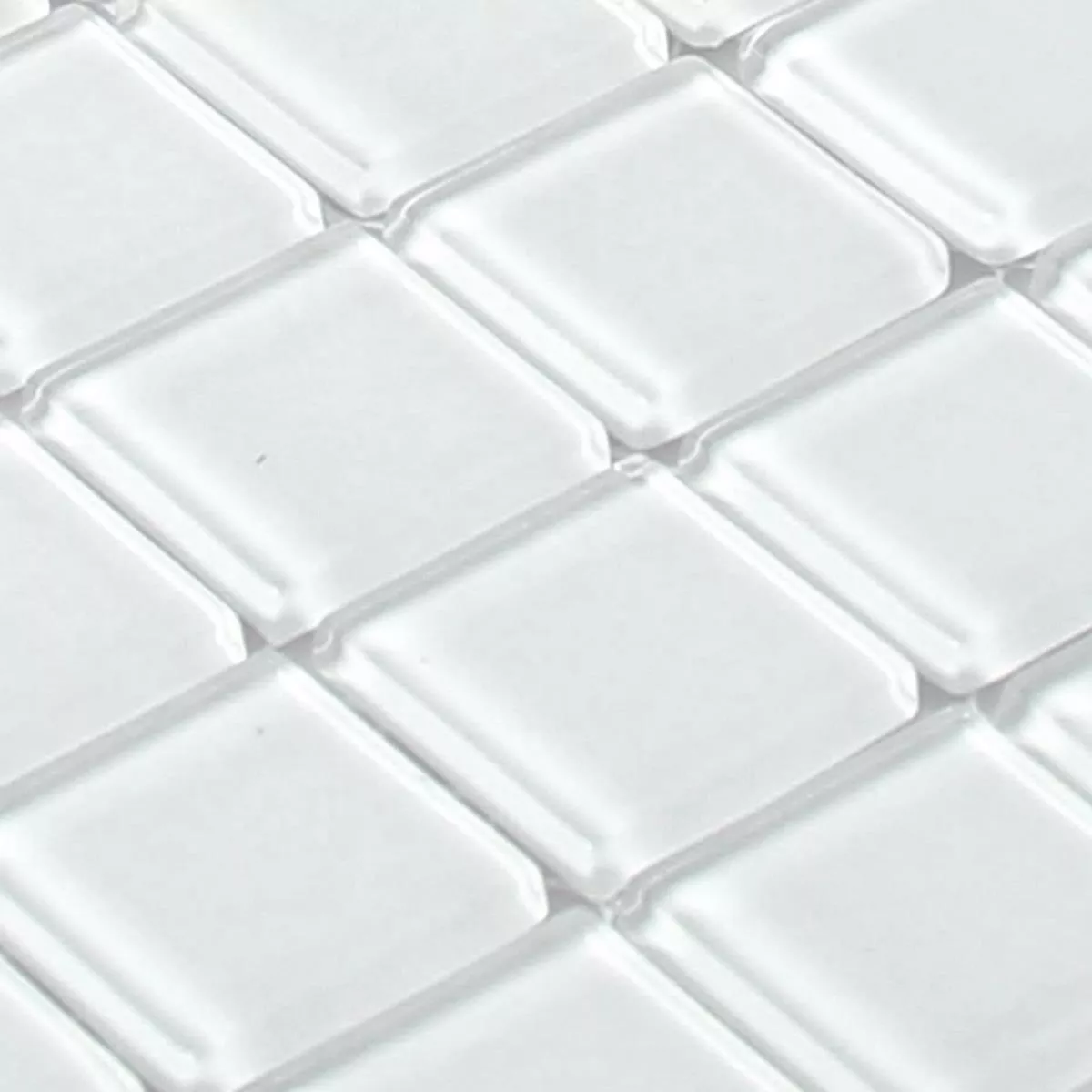 Sample Glass Mosaic Tiles Florida White