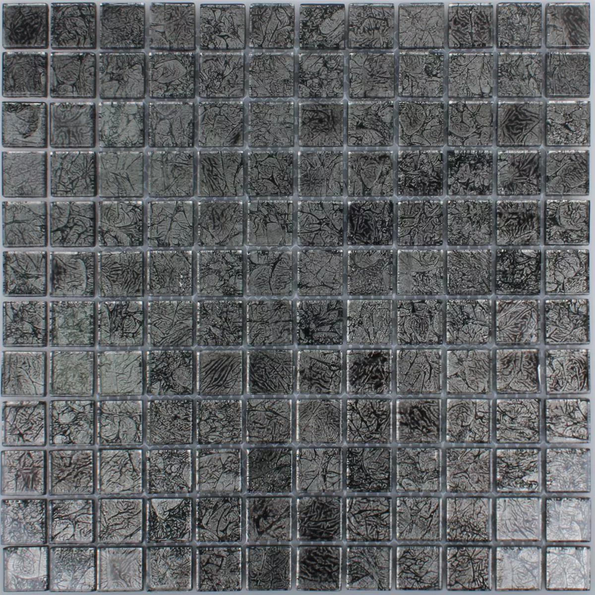 Sample Mosaic Tiles Glass Kandila Black 