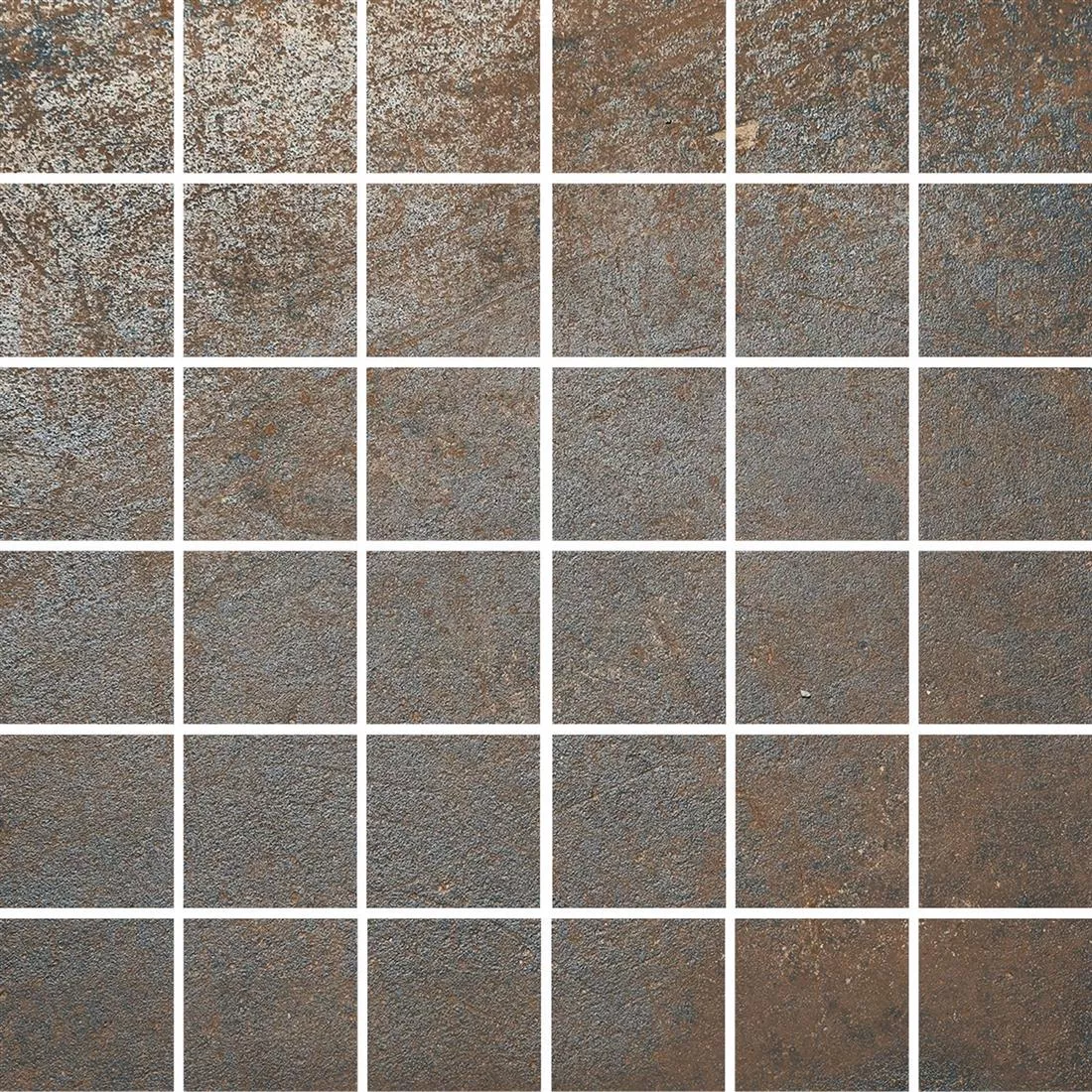 Mosaic Tile Sierra Metal Optic Rust R10/B Mosaic Tile Sierra Metal Optic Rust R10/B