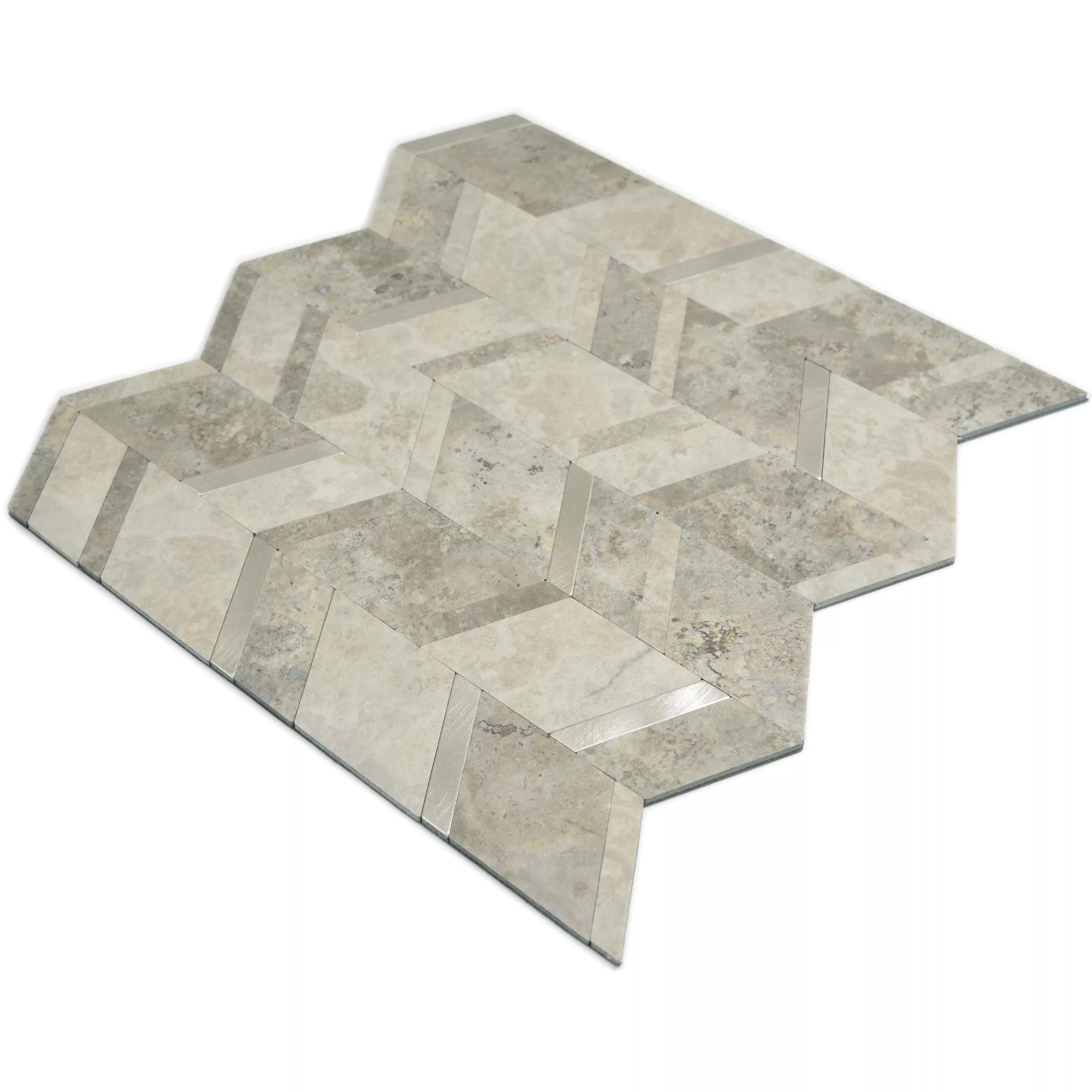 Vinyl Mosaic Tiles Meridian Stone Optic Beige Bronze