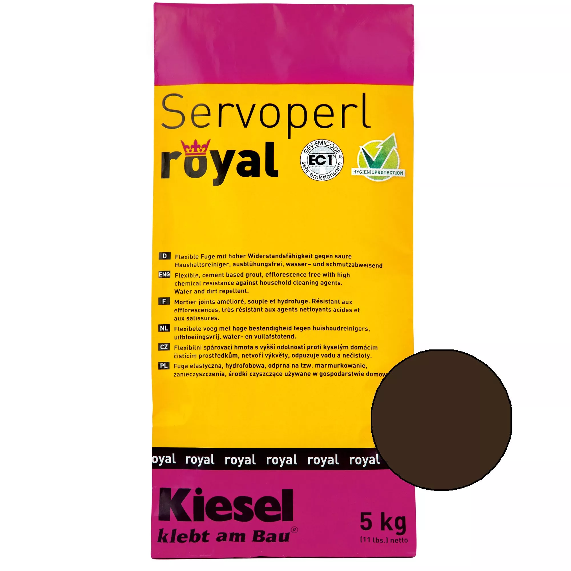 Kiesel Servoperl royal - Flexible, water- and dirt-repellent joint (5KG coffee)