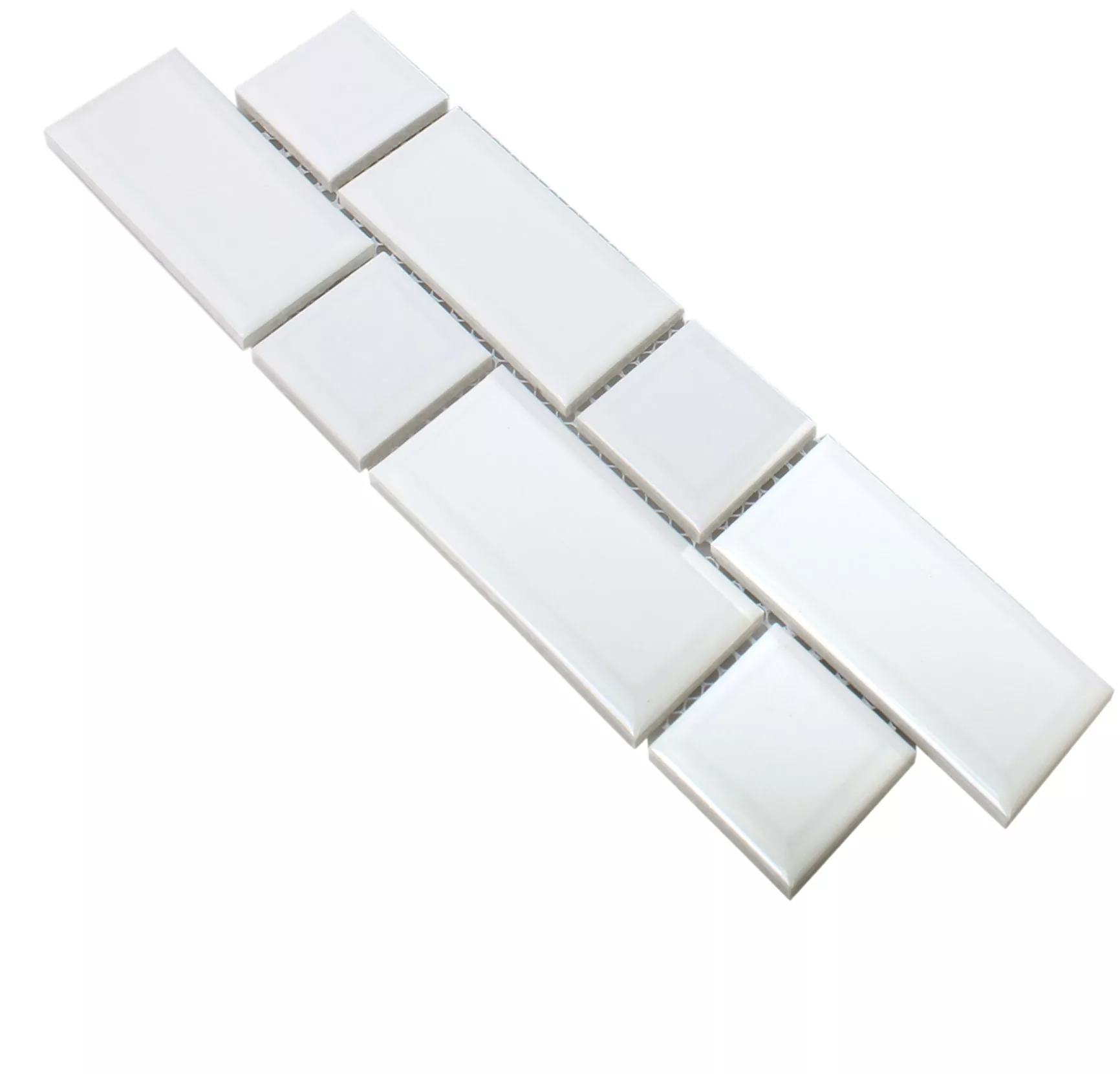 Ceramic Metro Border Baxley Blanc Ceramic Metro Border Baxley Blanc