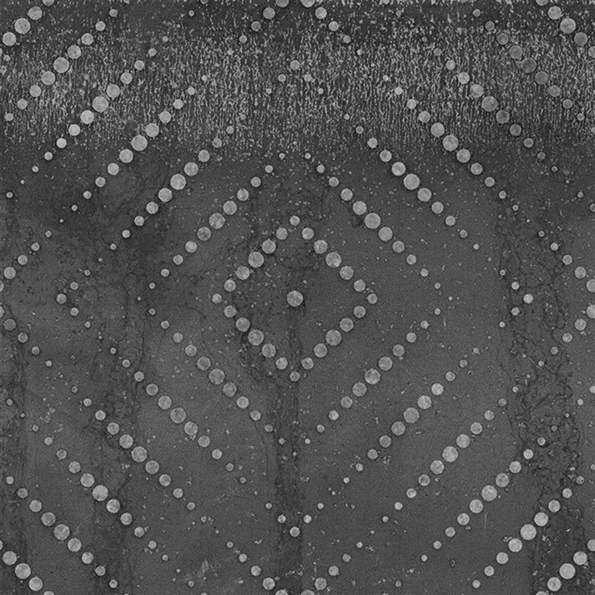 Floor Tiles Chicago Metal Optic Anthracite R9 - 18,5x18,5cm Pattern 3