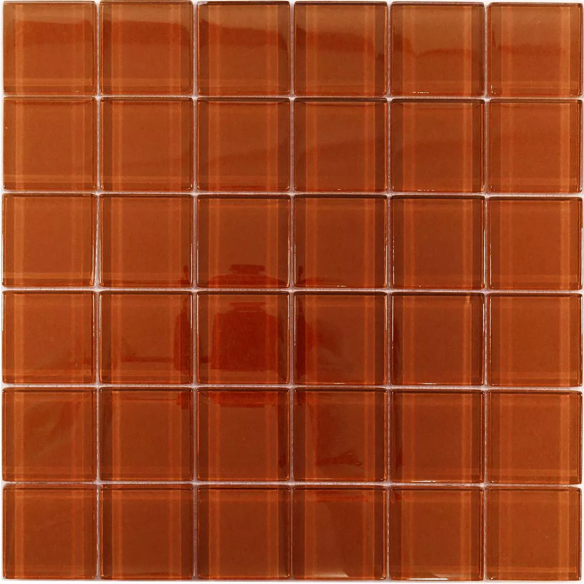 Sample Glass Mosaic Tiles Melmore Red