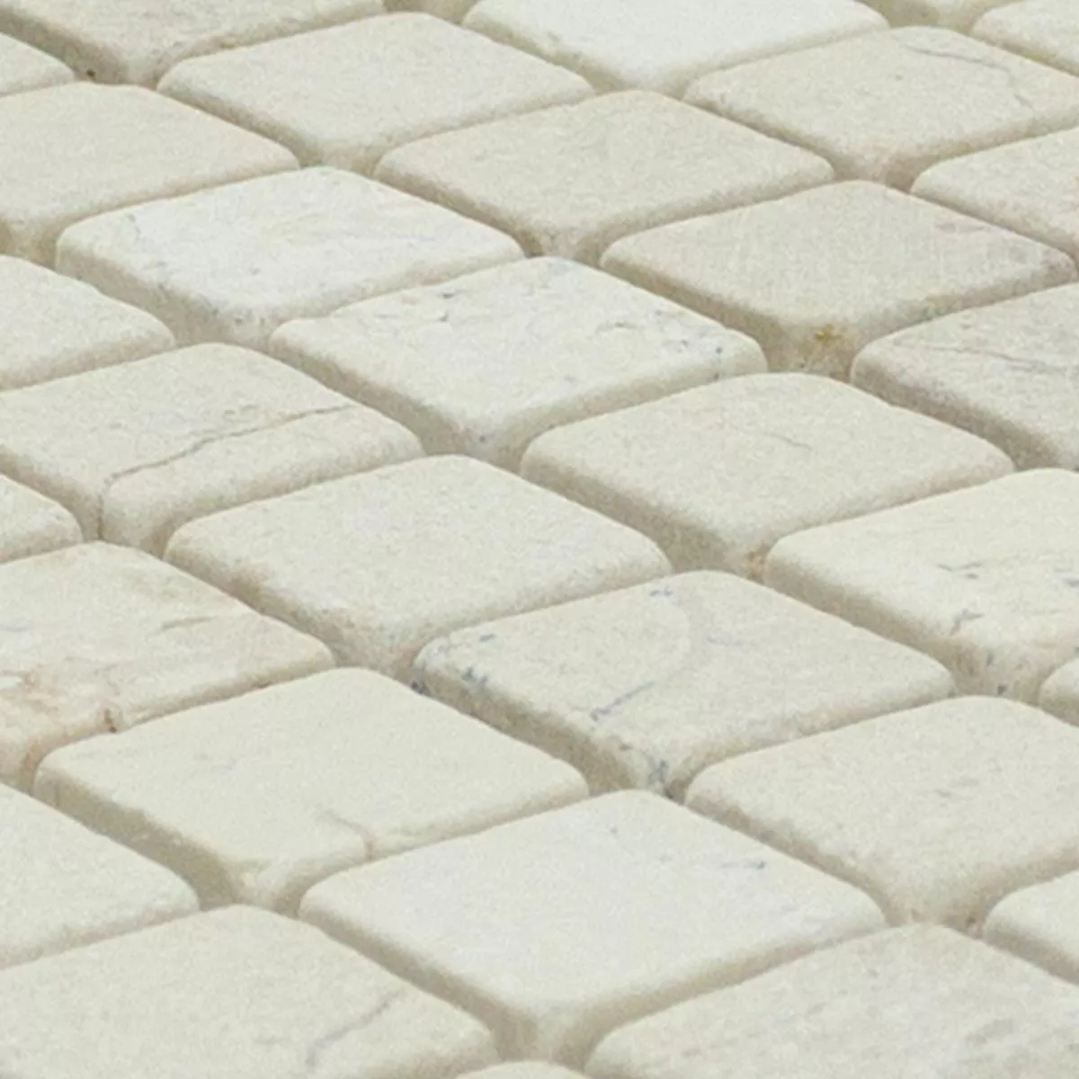 Natural Stone Mosaic Marble Vito Beige White