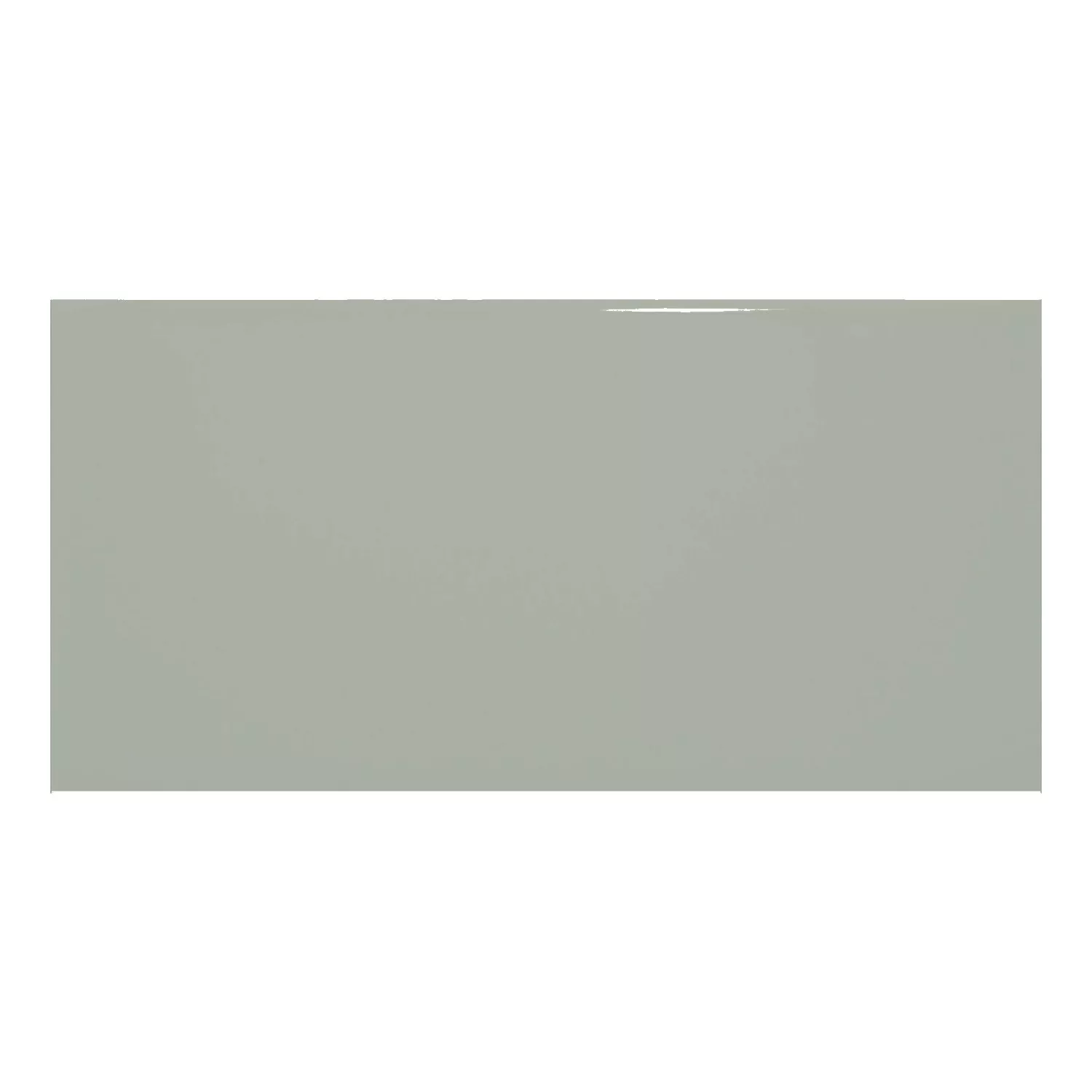 Metro tile Green Glossy 7,5x15 cm Without Facet Vivid Sage
