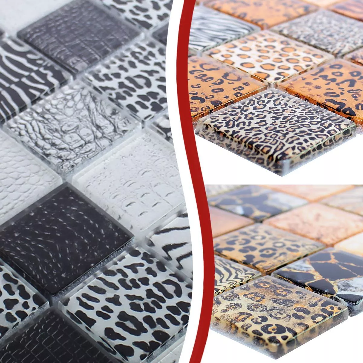 Glass Mosaic Tiles Safari