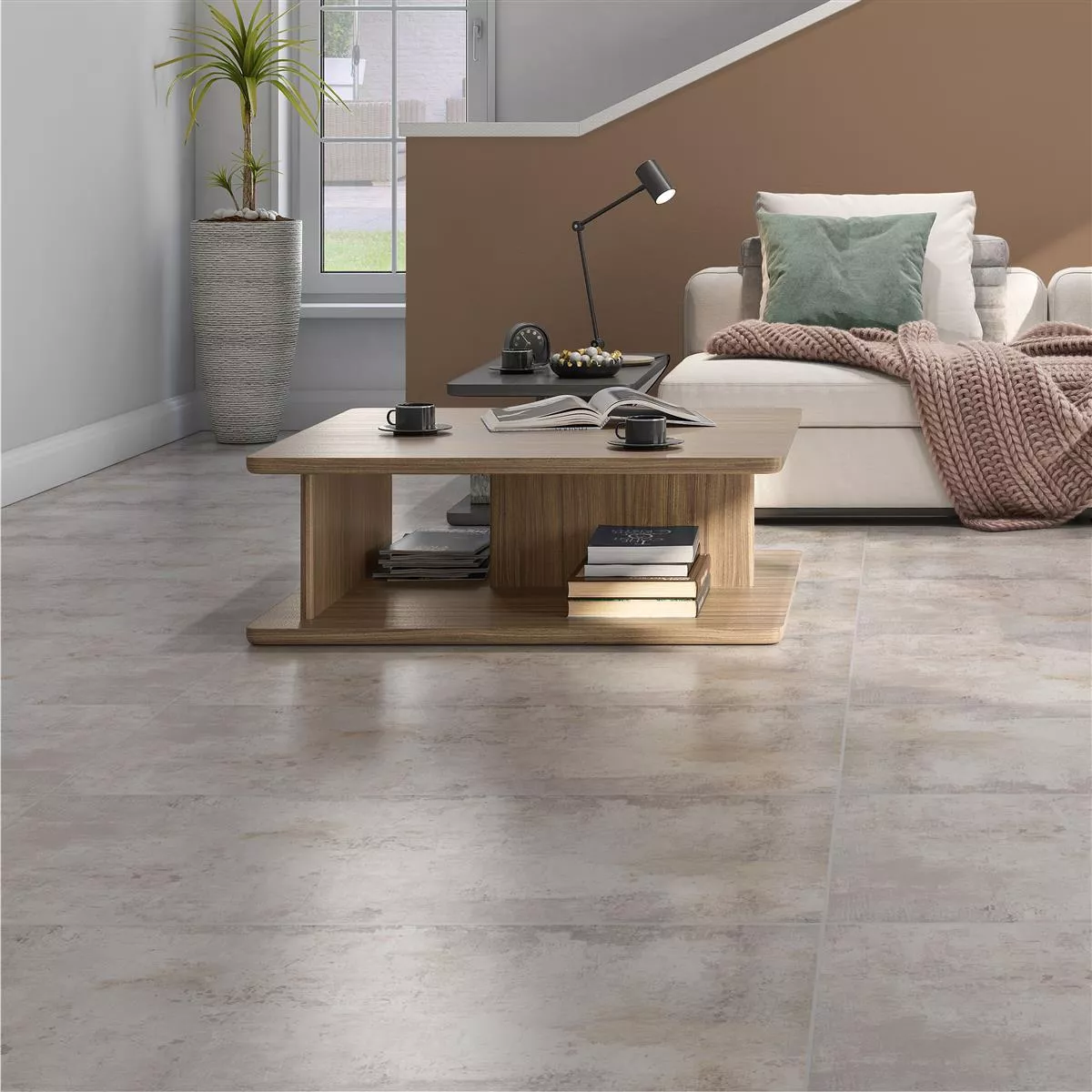 Floor Tiles Poetic Stone Optic R10/A Beige Basic Tile 60x120cm