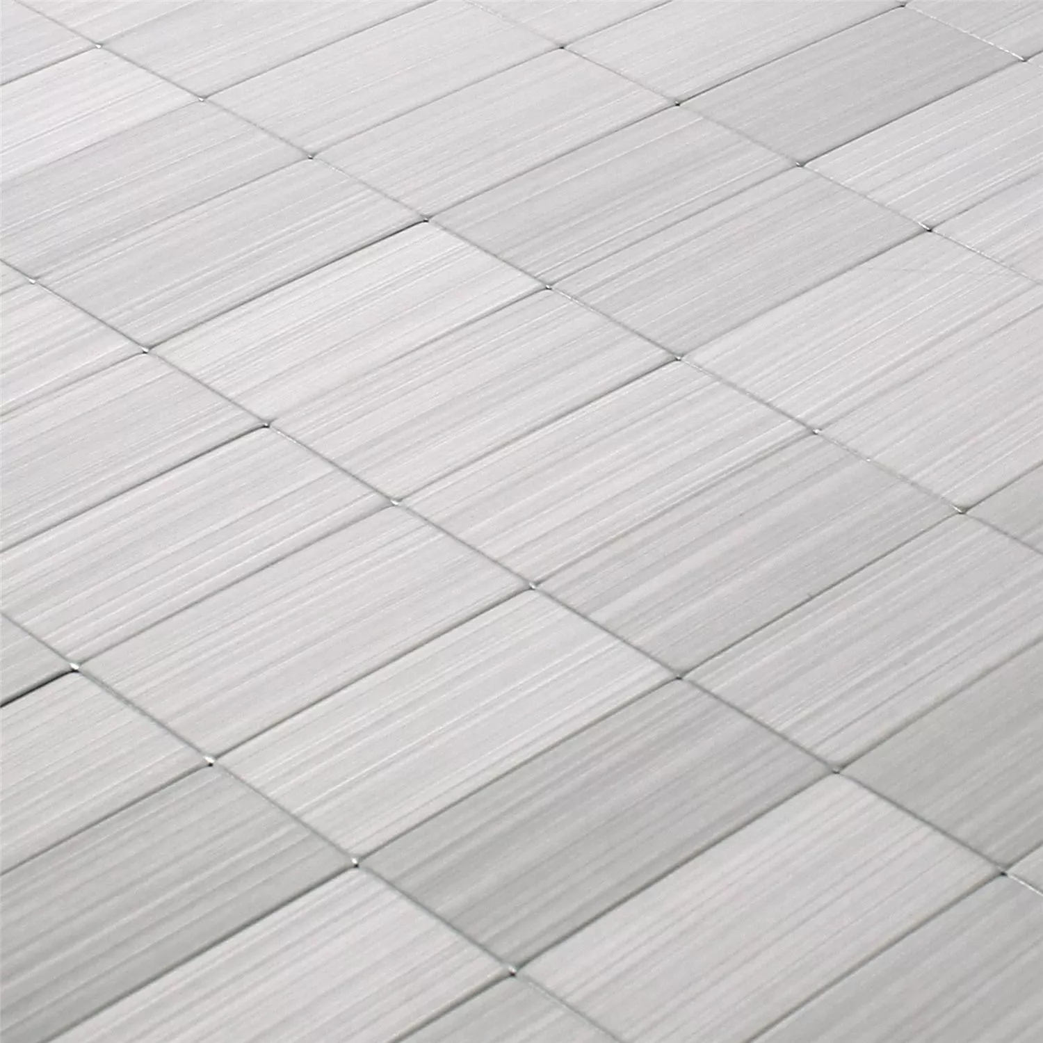 Sample Mosaic Tiles Metal Self Adhesive Mikros Silver Rectangle