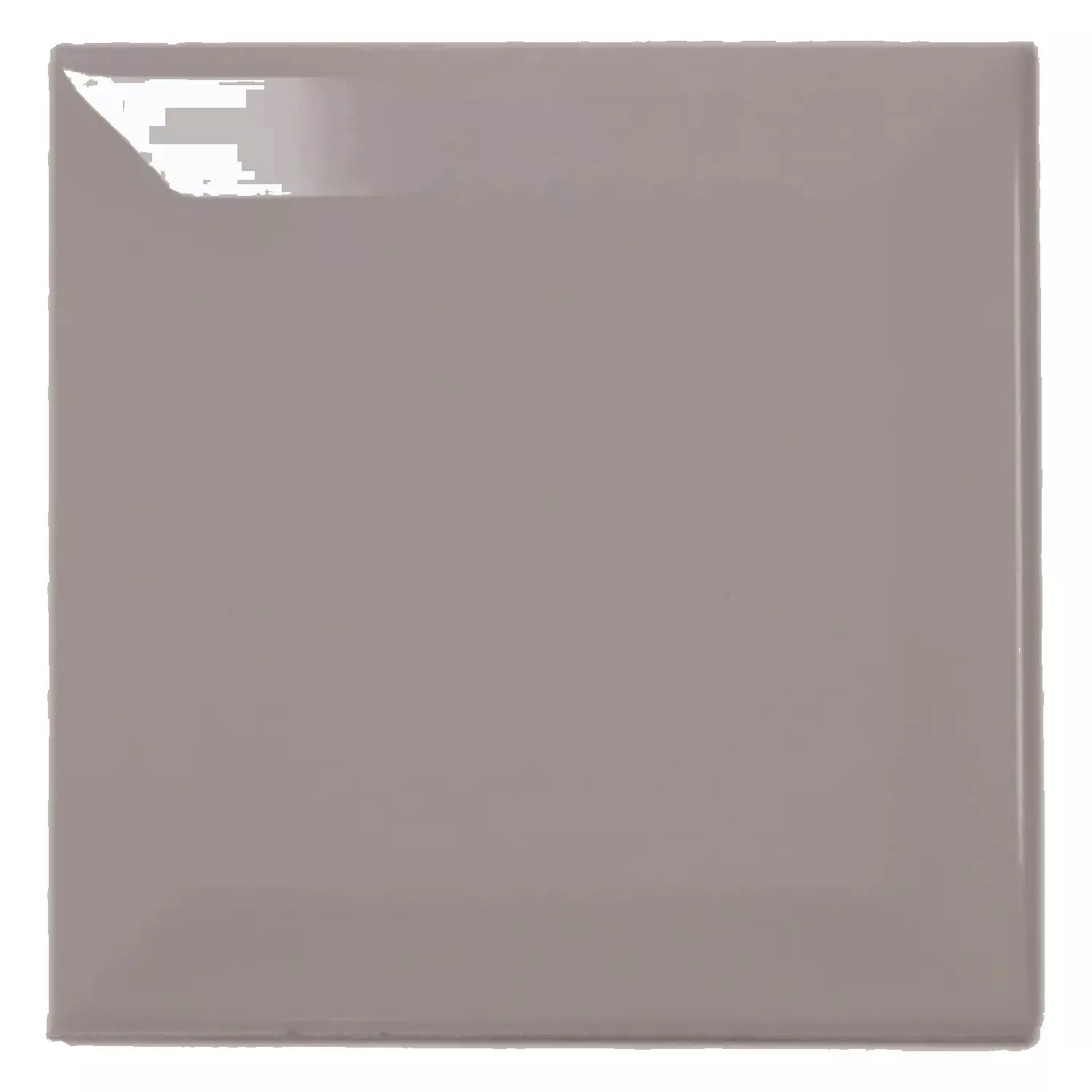 Metro tile Grey Glossy 10x10 cm Facet Catarina Plata